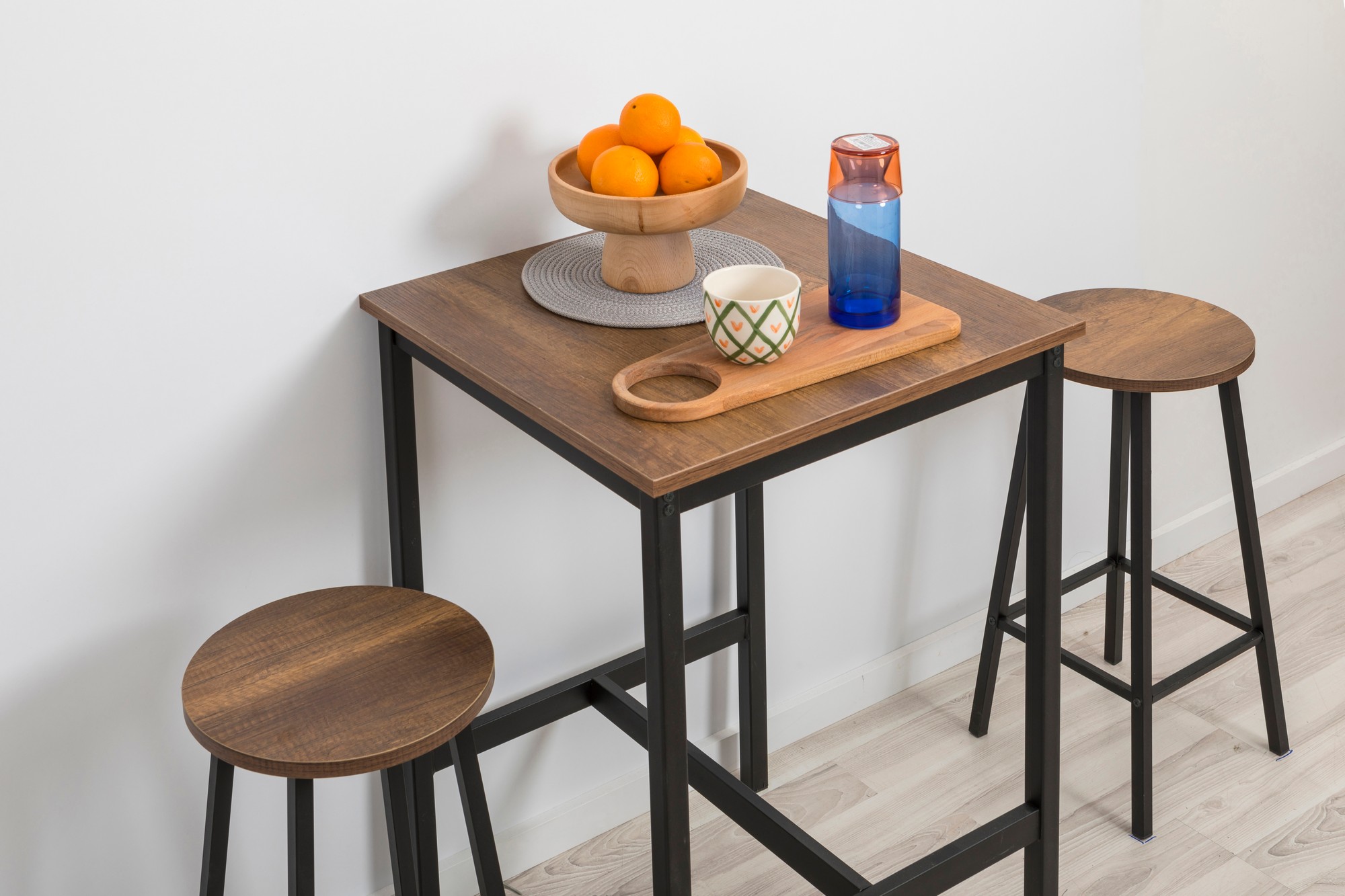 Mora Stool Wood-based Material Black