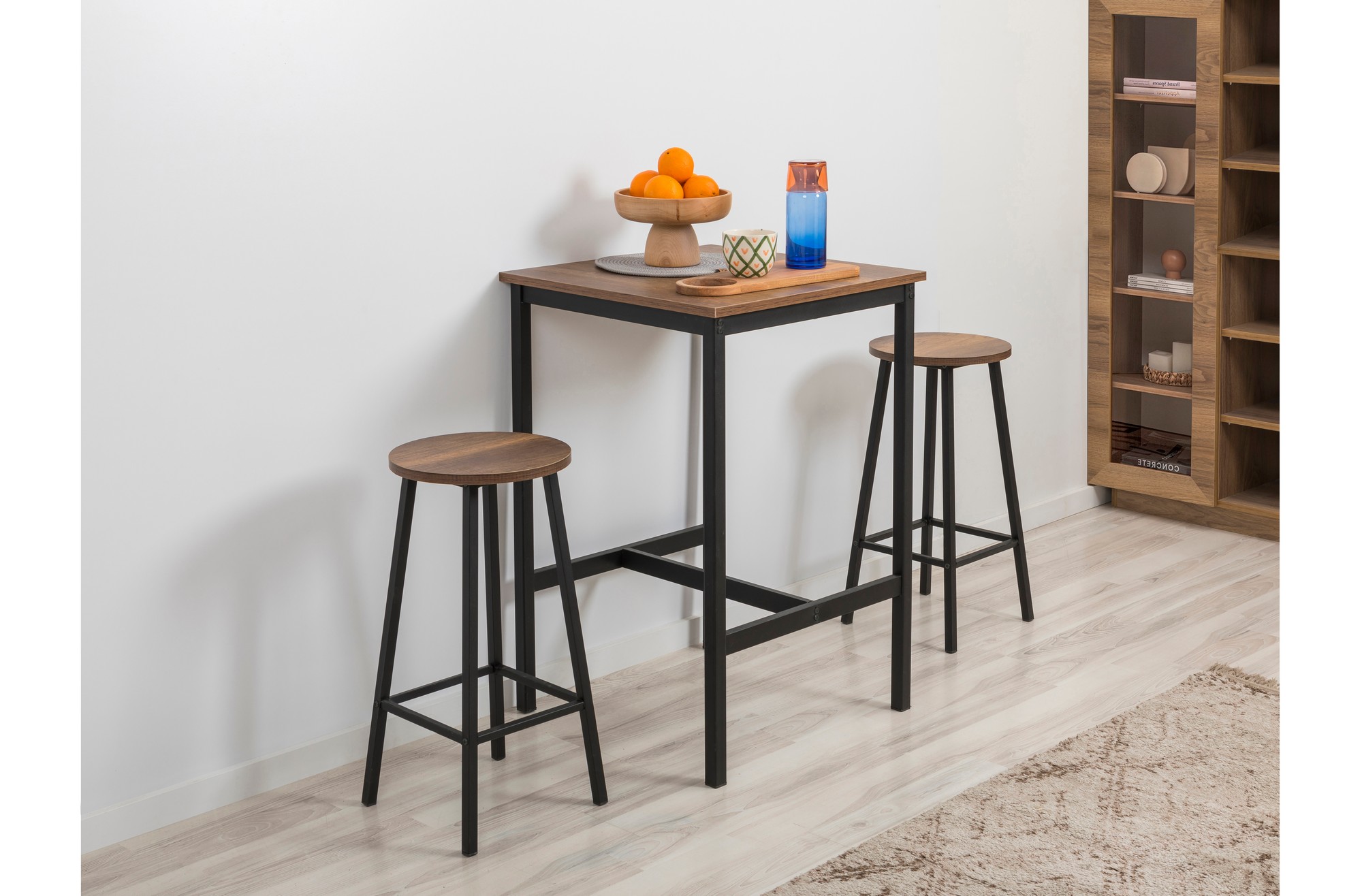 Mora Hocker Holzwerkstoff Schwarz