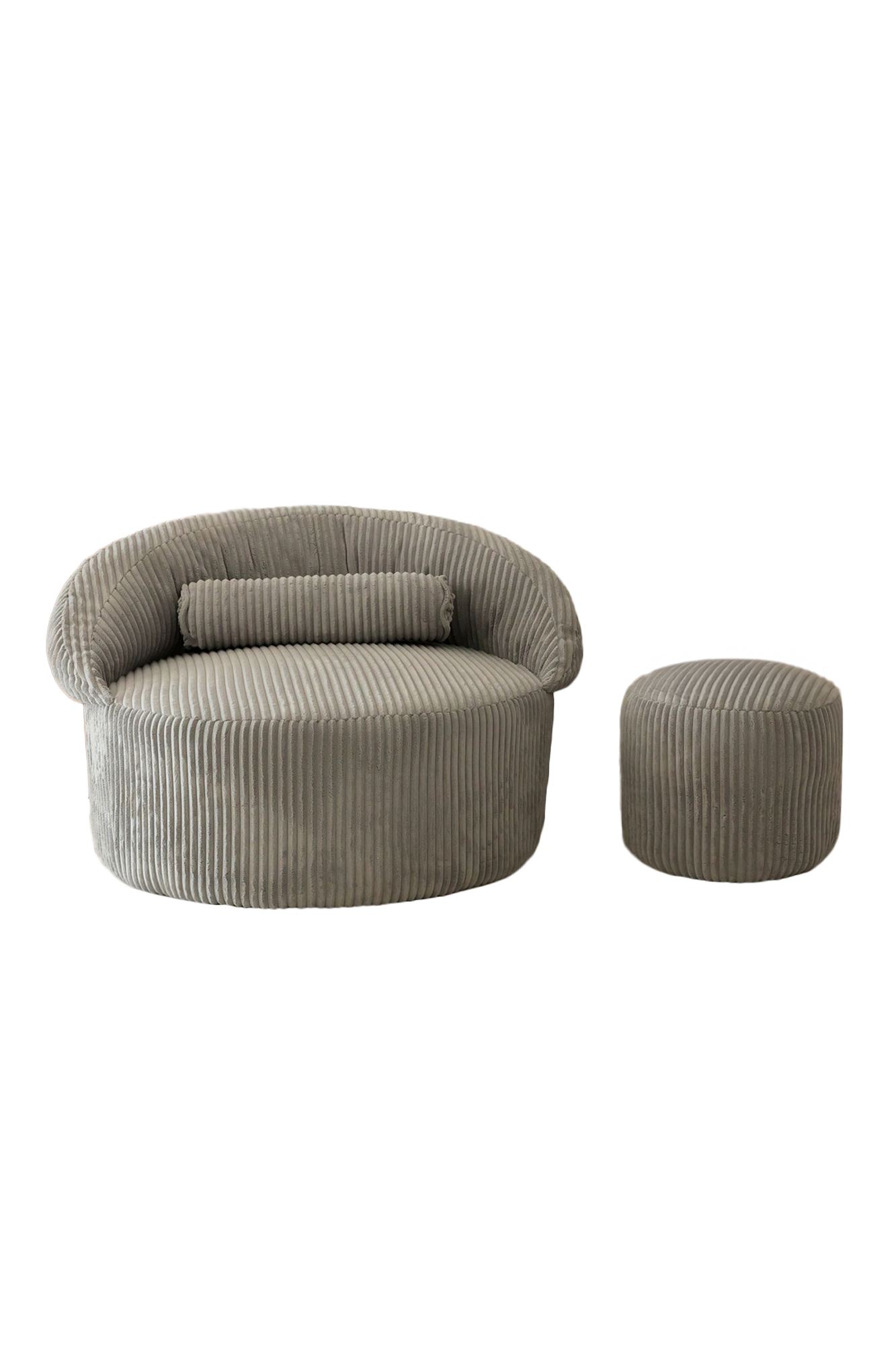 Pufi Armchair Set of 2 Velvet Anthracite