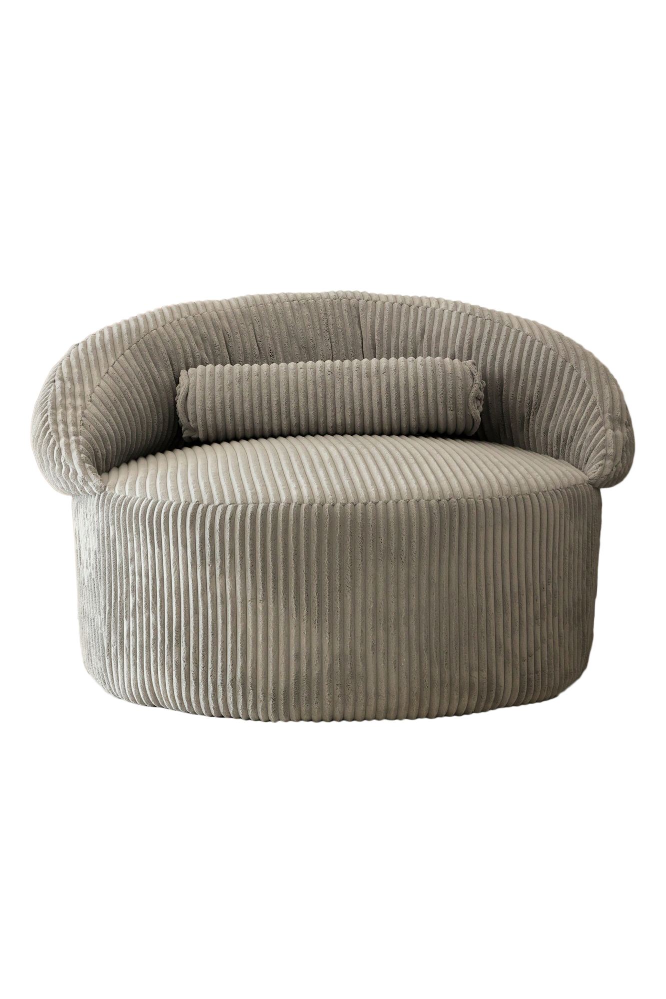 Pufi Sessel 2er Set Samt Anthrazit 