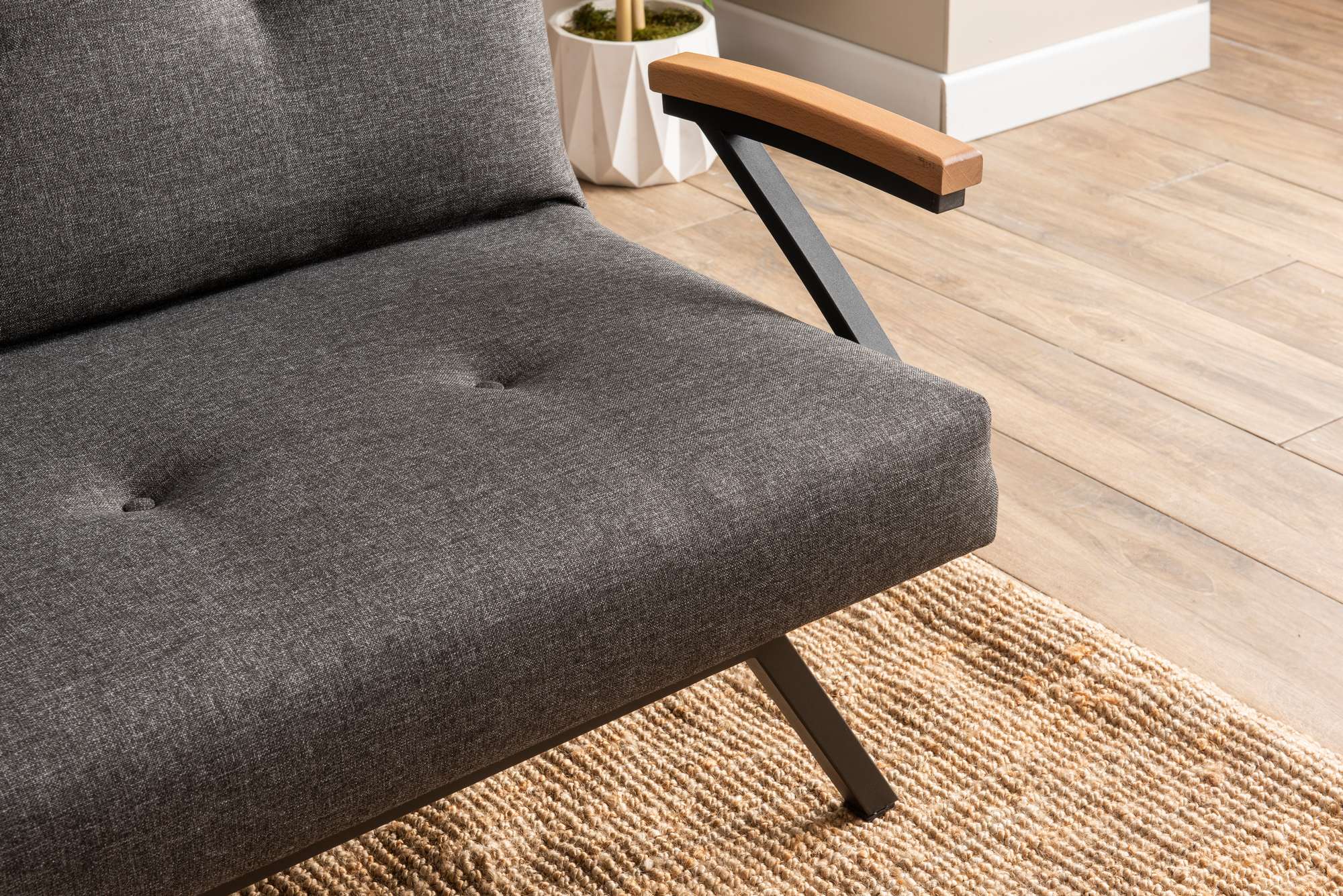 Zven 3-Seater Sofa Bed Dark Grey