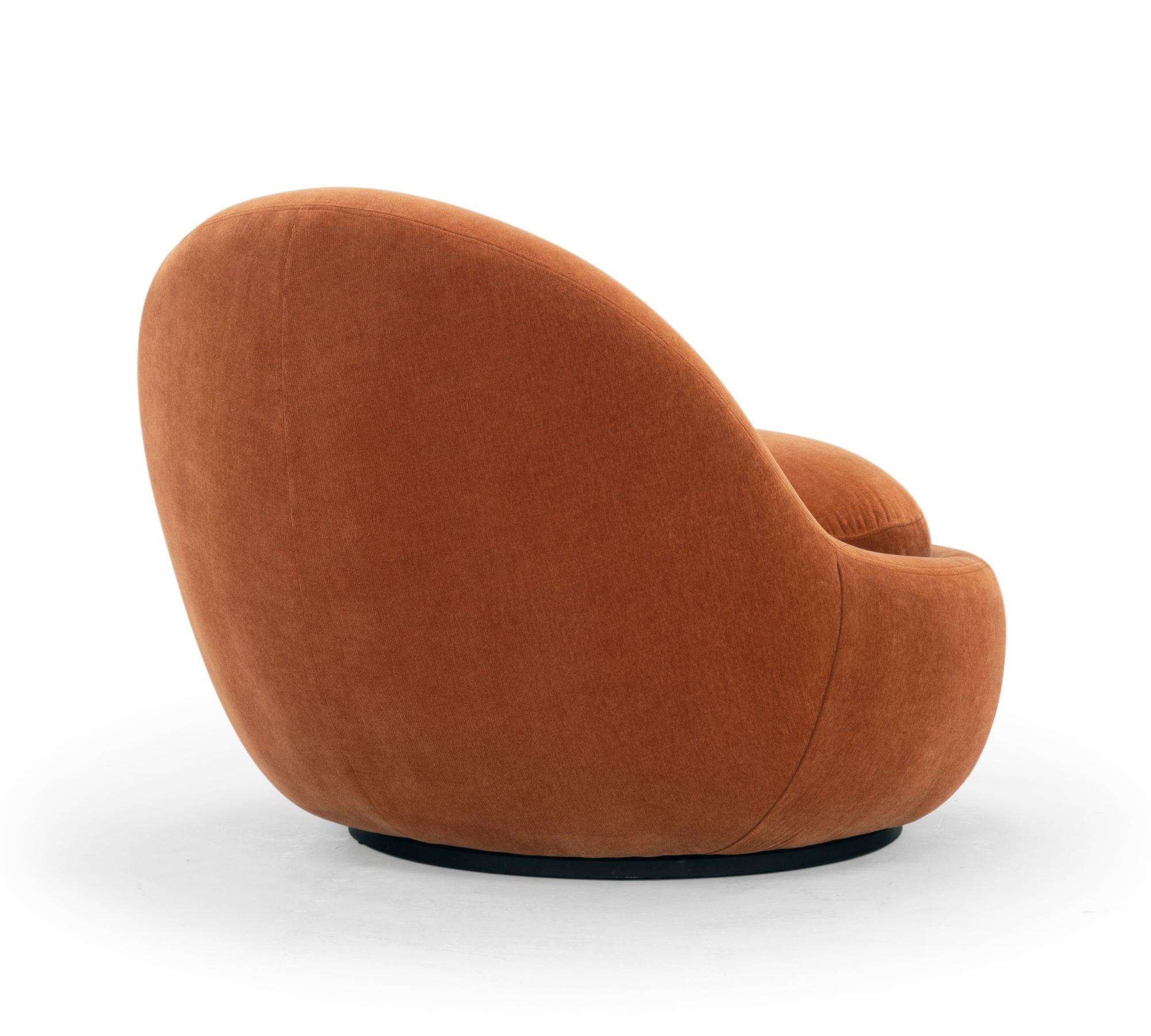 Babette Swivel Chair Moss Rust