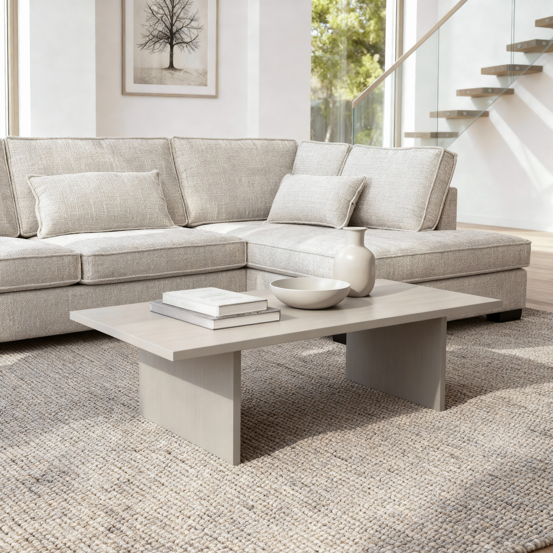 Corner Sofa Addison 3-Seater Beige