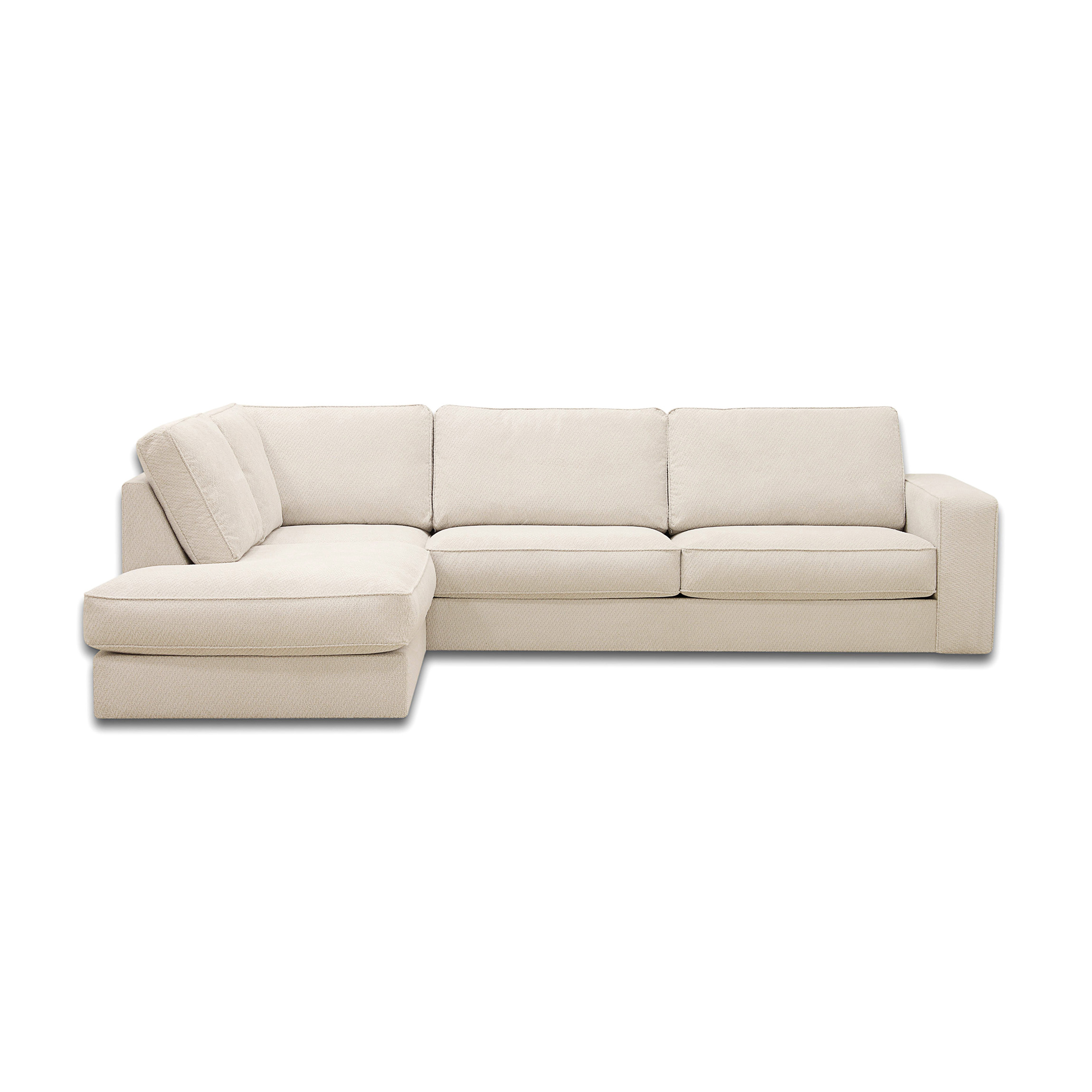 Corner Sofa Easton Left 3-Seater White