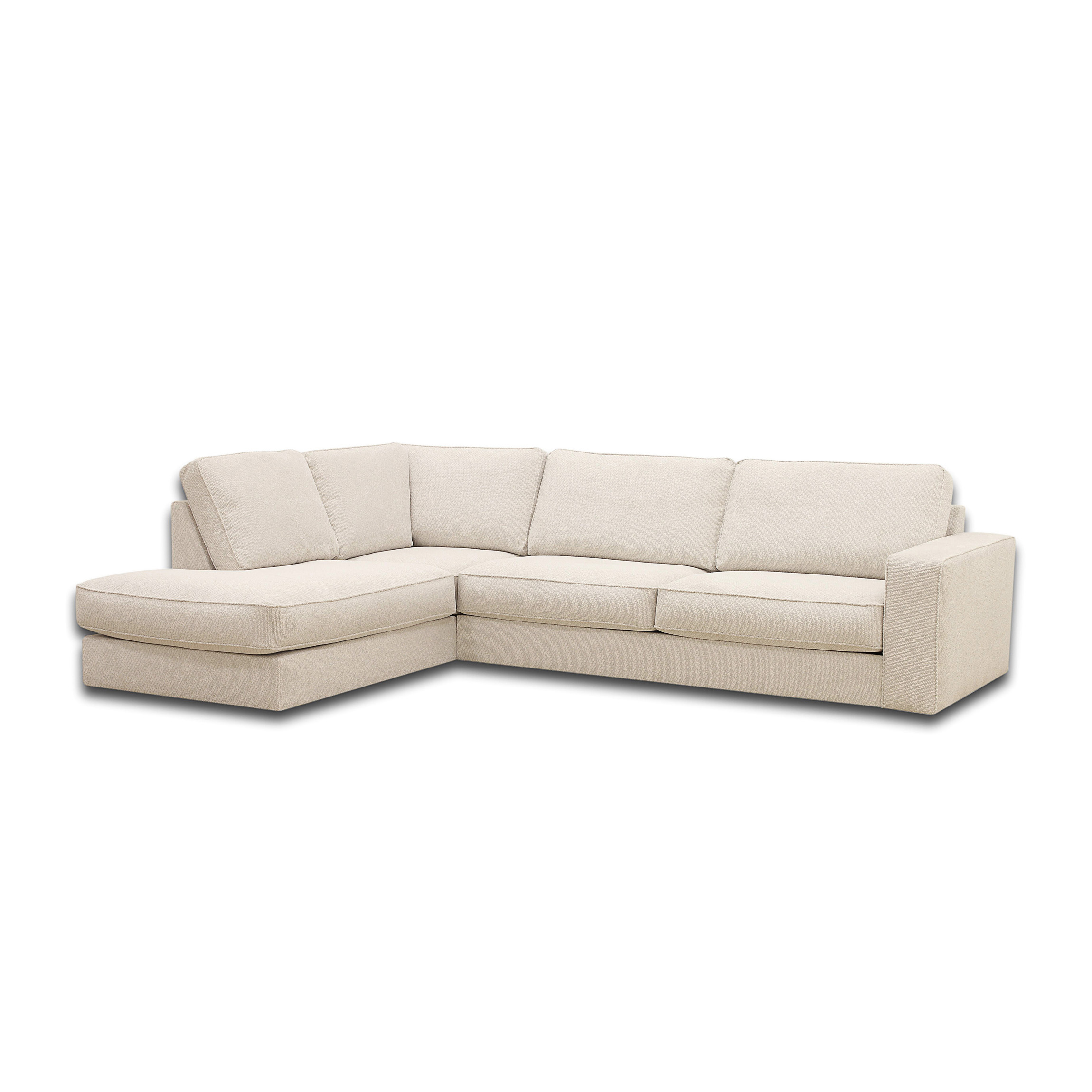 Corner Sofa Easton Left 3-Seater White
