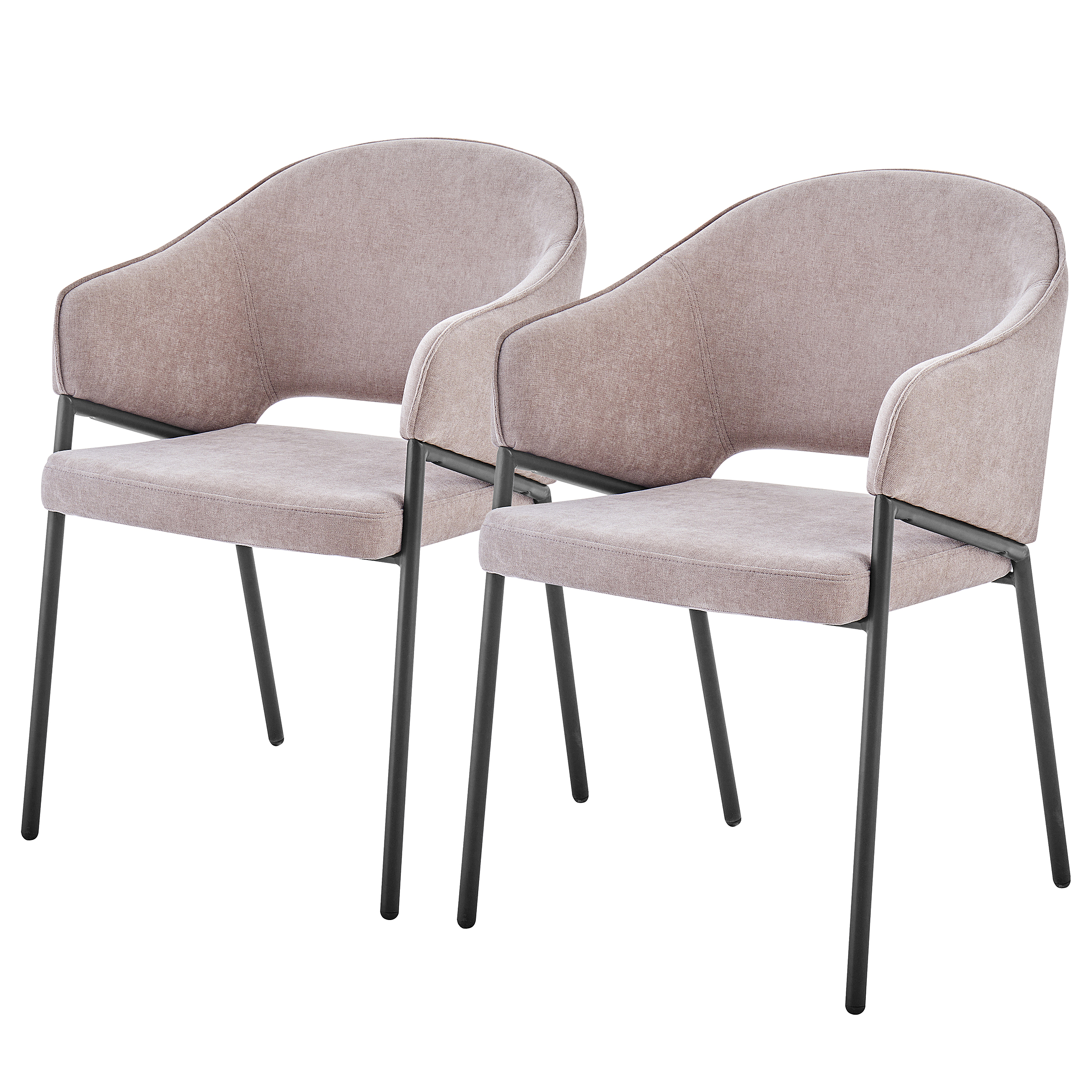 Armchair Uggasi Set of 2 Beige