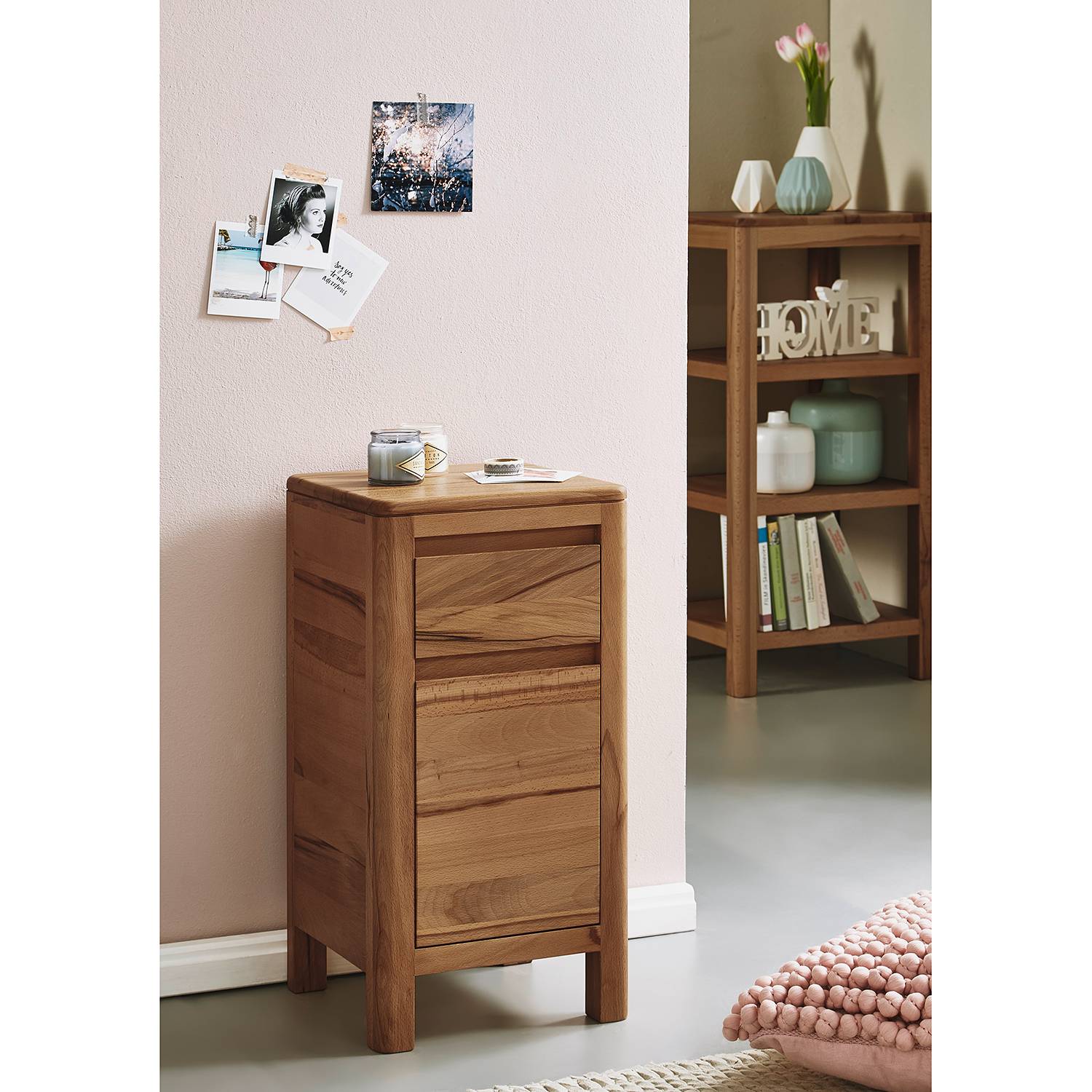 Chest of drawers Anamur solid heartwood beech 60 cm