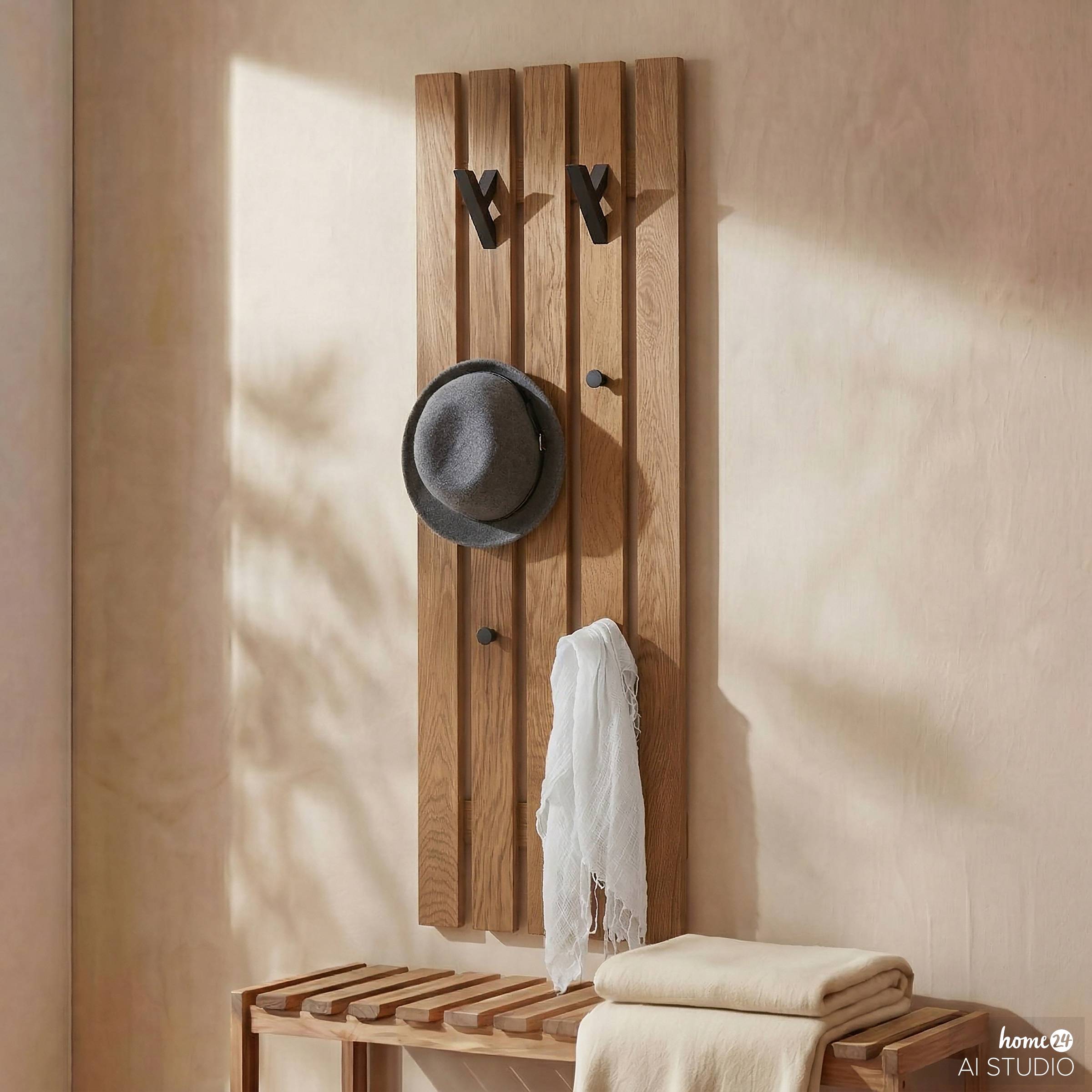 Coat Rack Panel Woods Cross Type B Oak