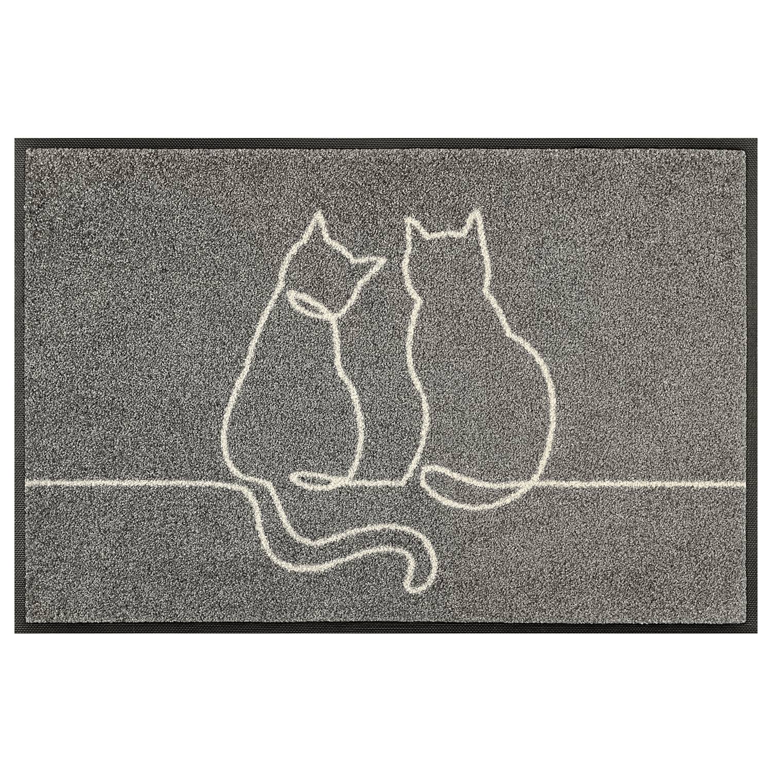 Foot & Dirt Trapping Mat Lovetails Nitrile Rubber Grey 50x75cm