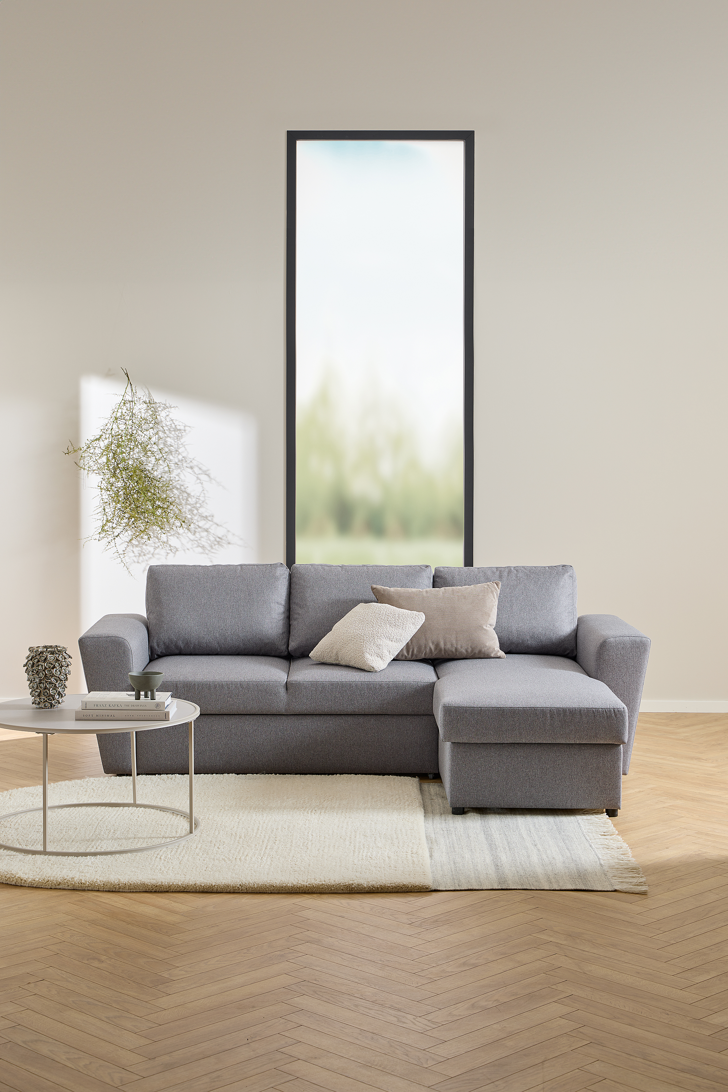 Coogee Couchtisch Sandgrau Ø80cm