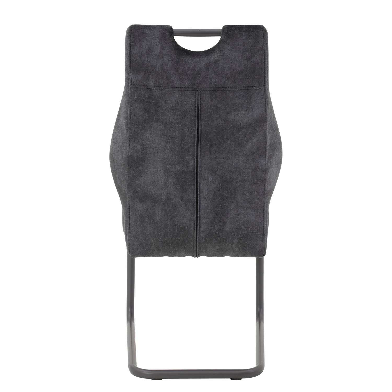 Laizy Cantilever Chair Set of 2 Microfiber Steel