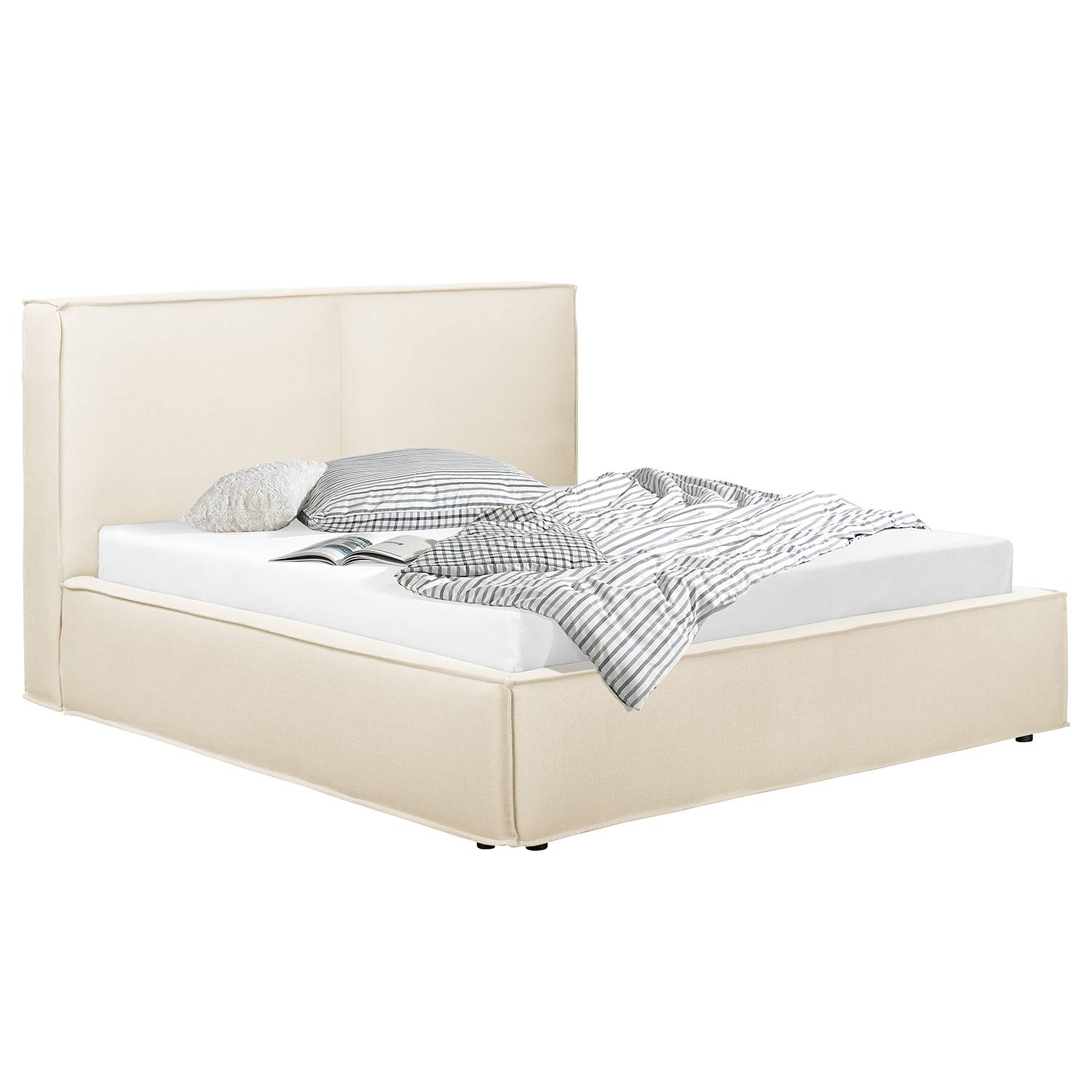 KINX replacement cover upholstered bed flatweave Desna cream