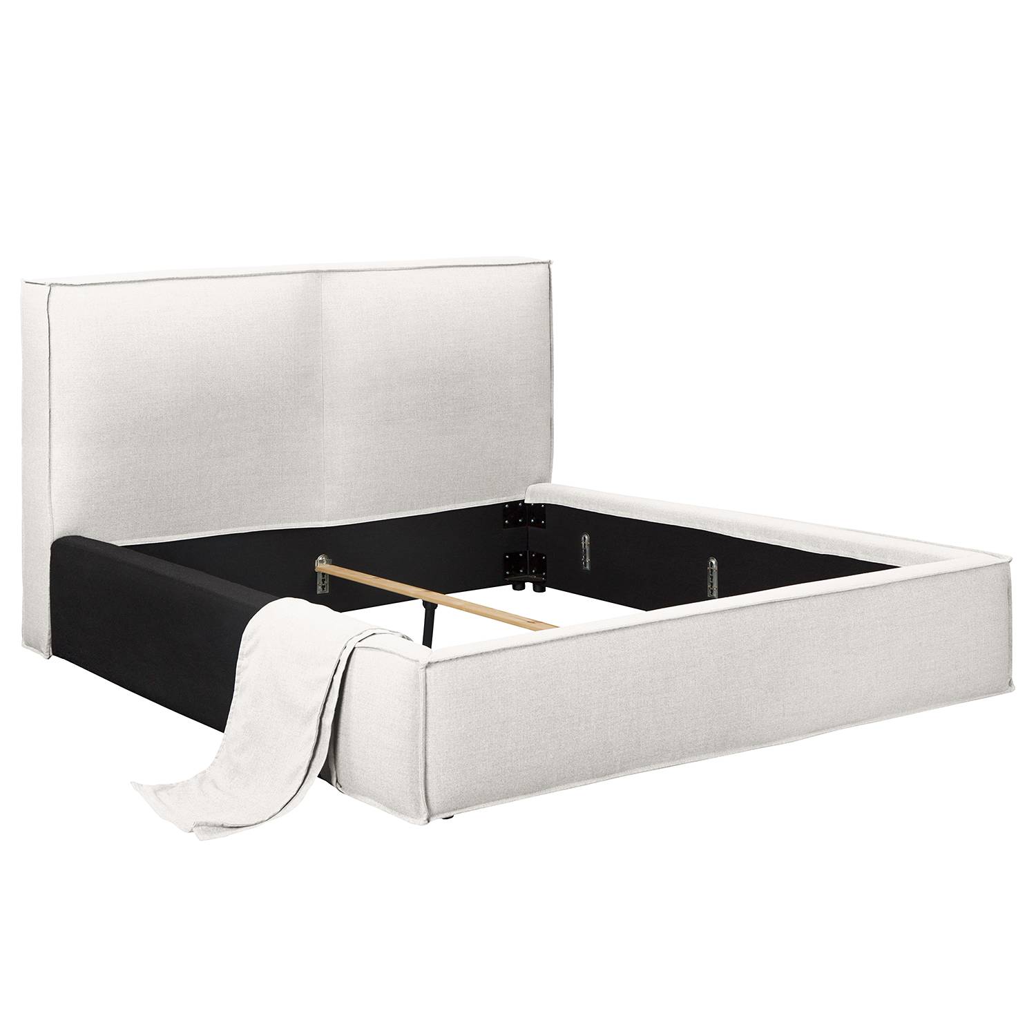 KINX replacement cover upholstered bed flatweave white Drems