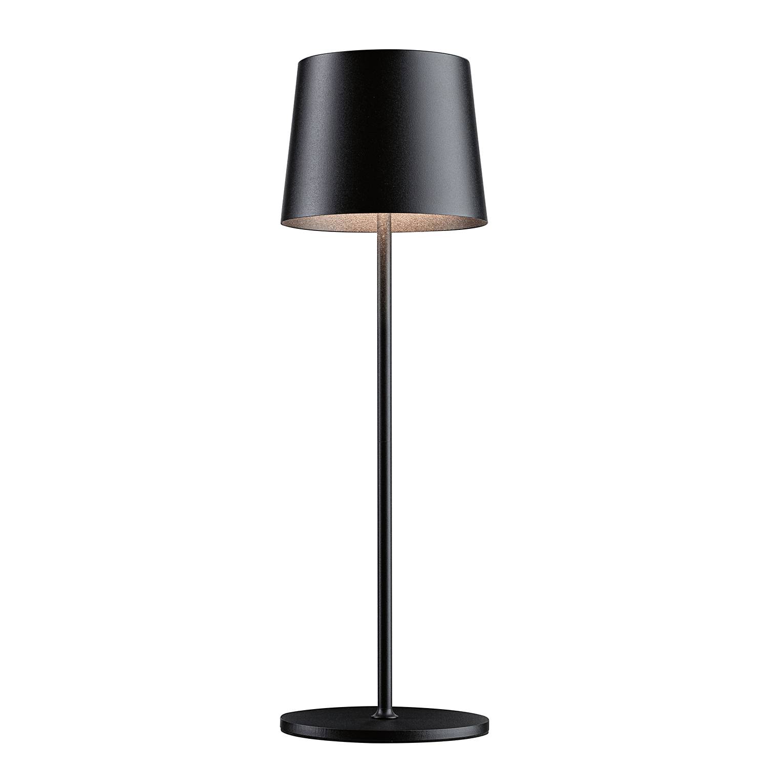 Table lamp Gilo 1-light aluminum plastic black