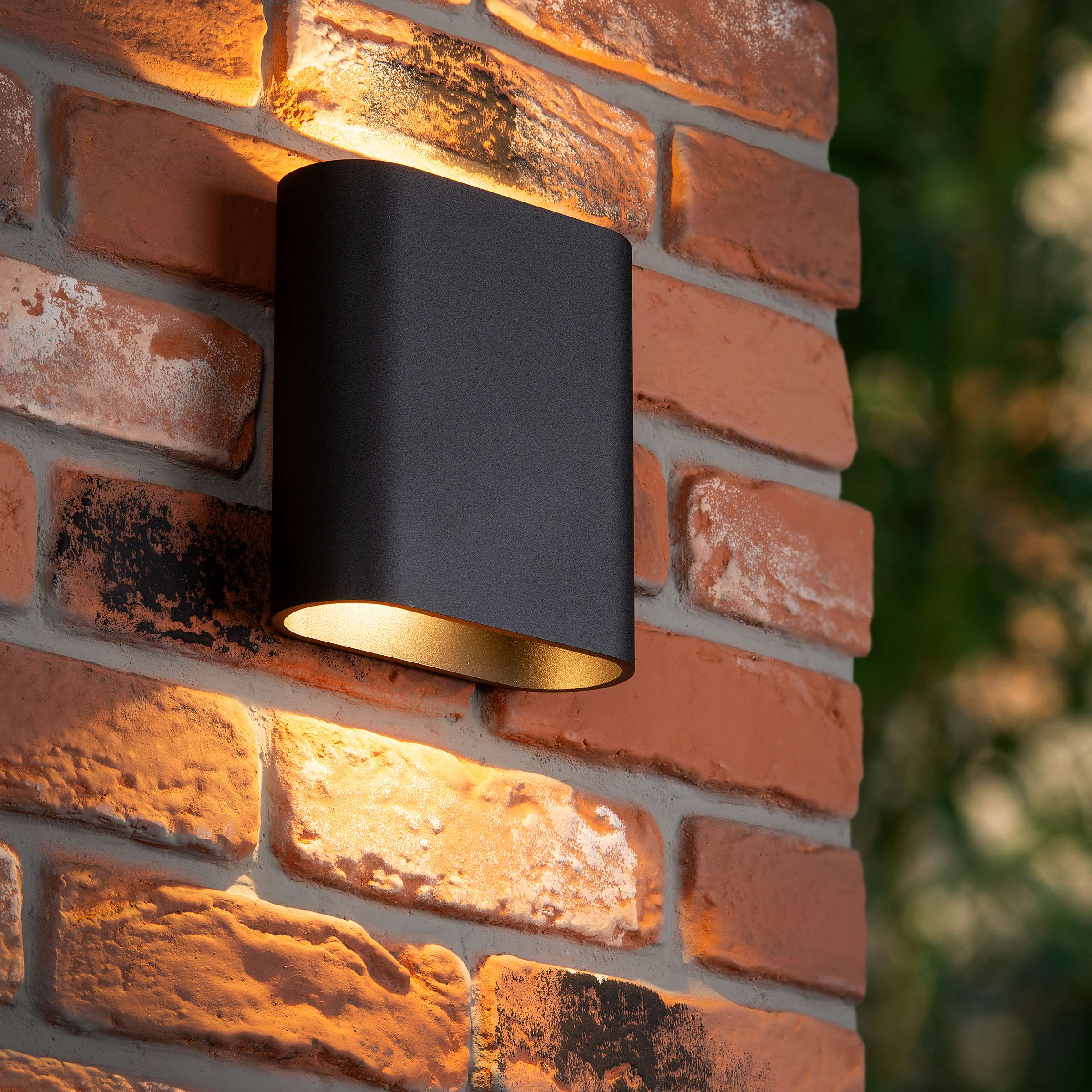Außenwandleuchte Atila Aluminium Schwarz