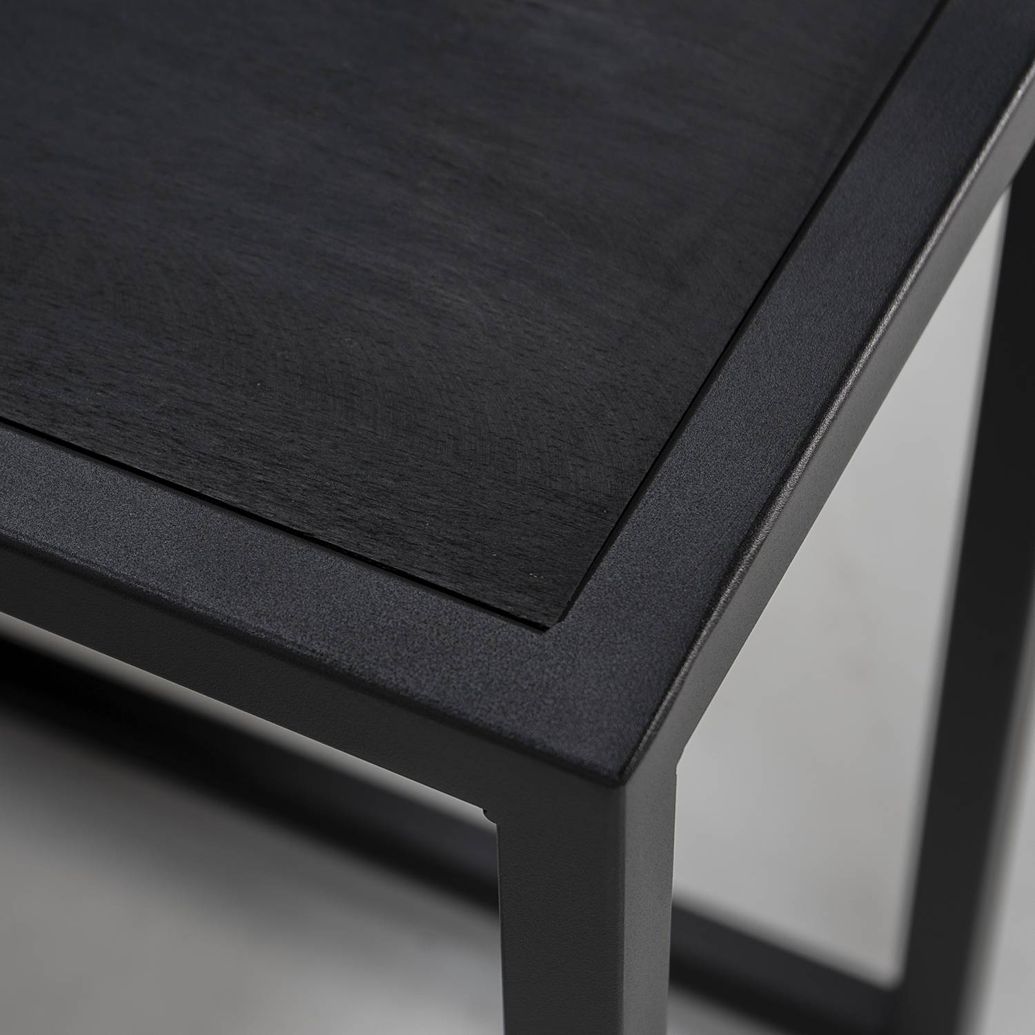 Side table Dareton I Solid Oak Black