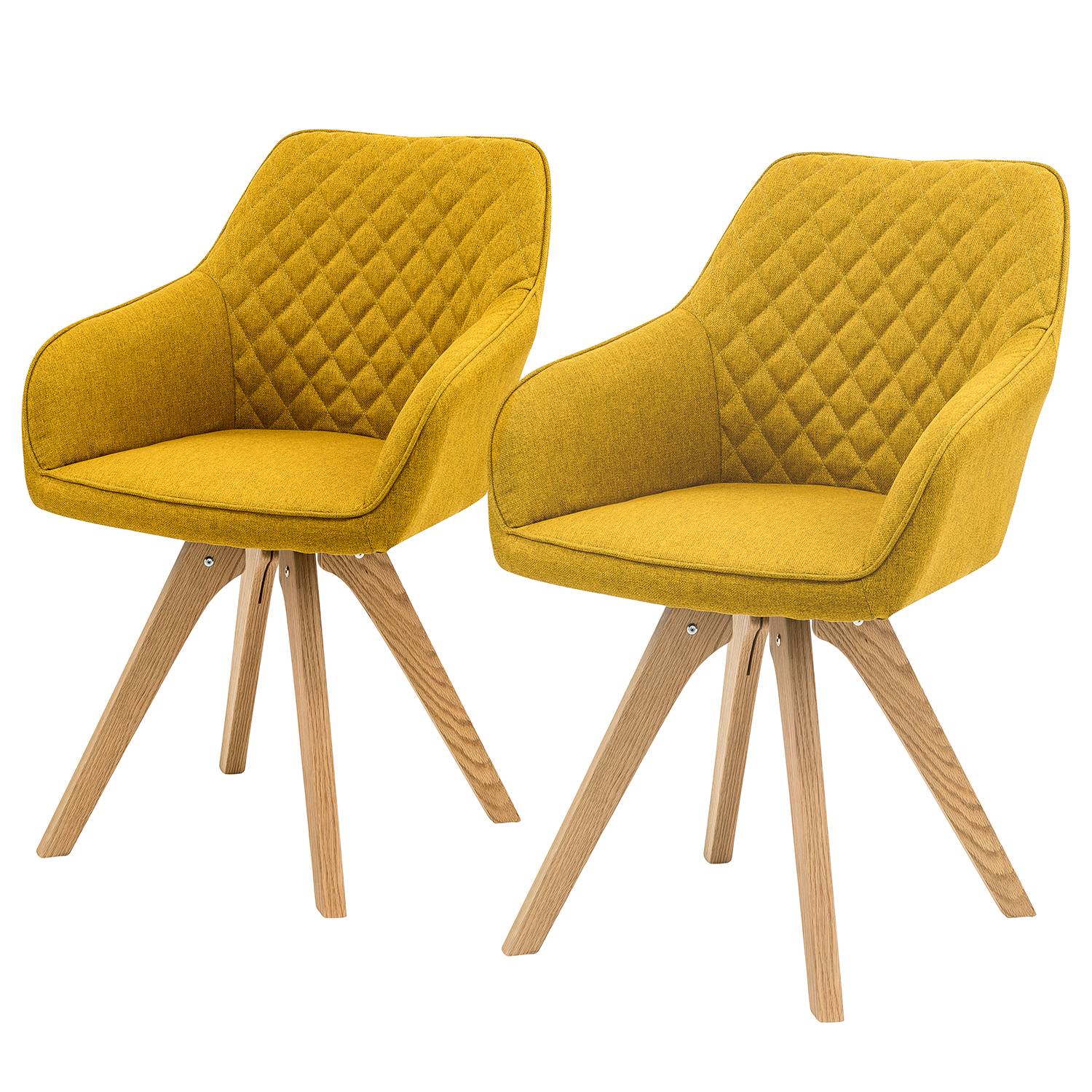 Armchair Nagoya Set of 2 Yellow