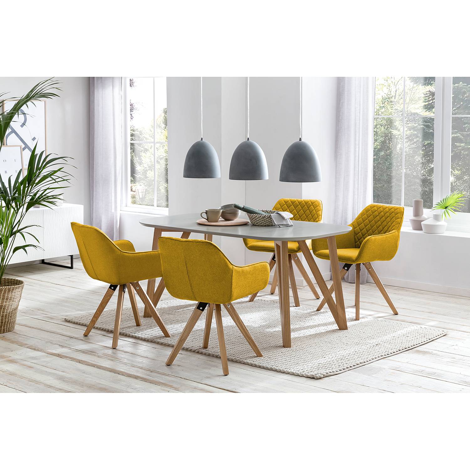 Armchair Nagoya Set of 2 Yellow