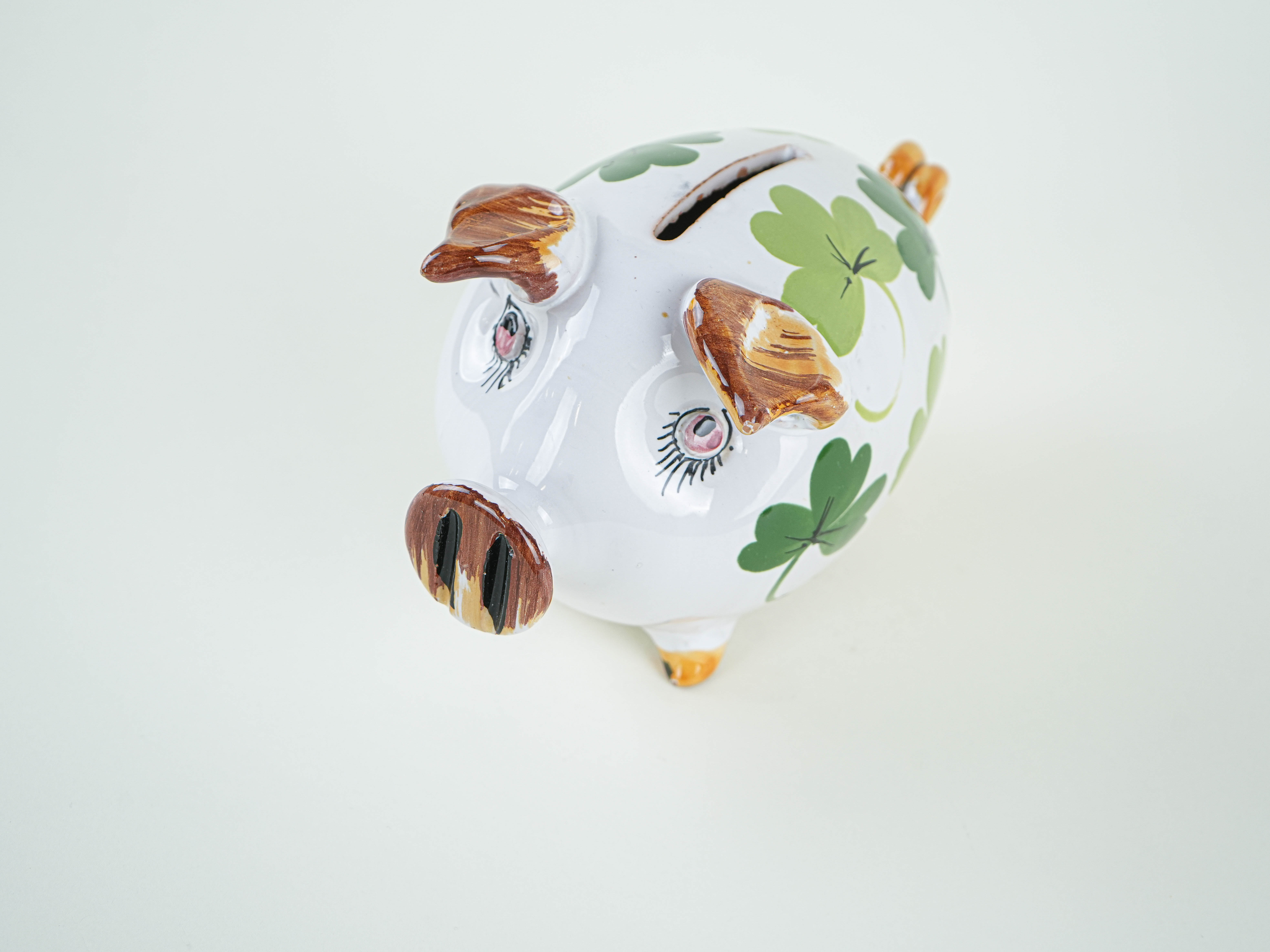 Keramik-Sparschwein 1970er Jahre