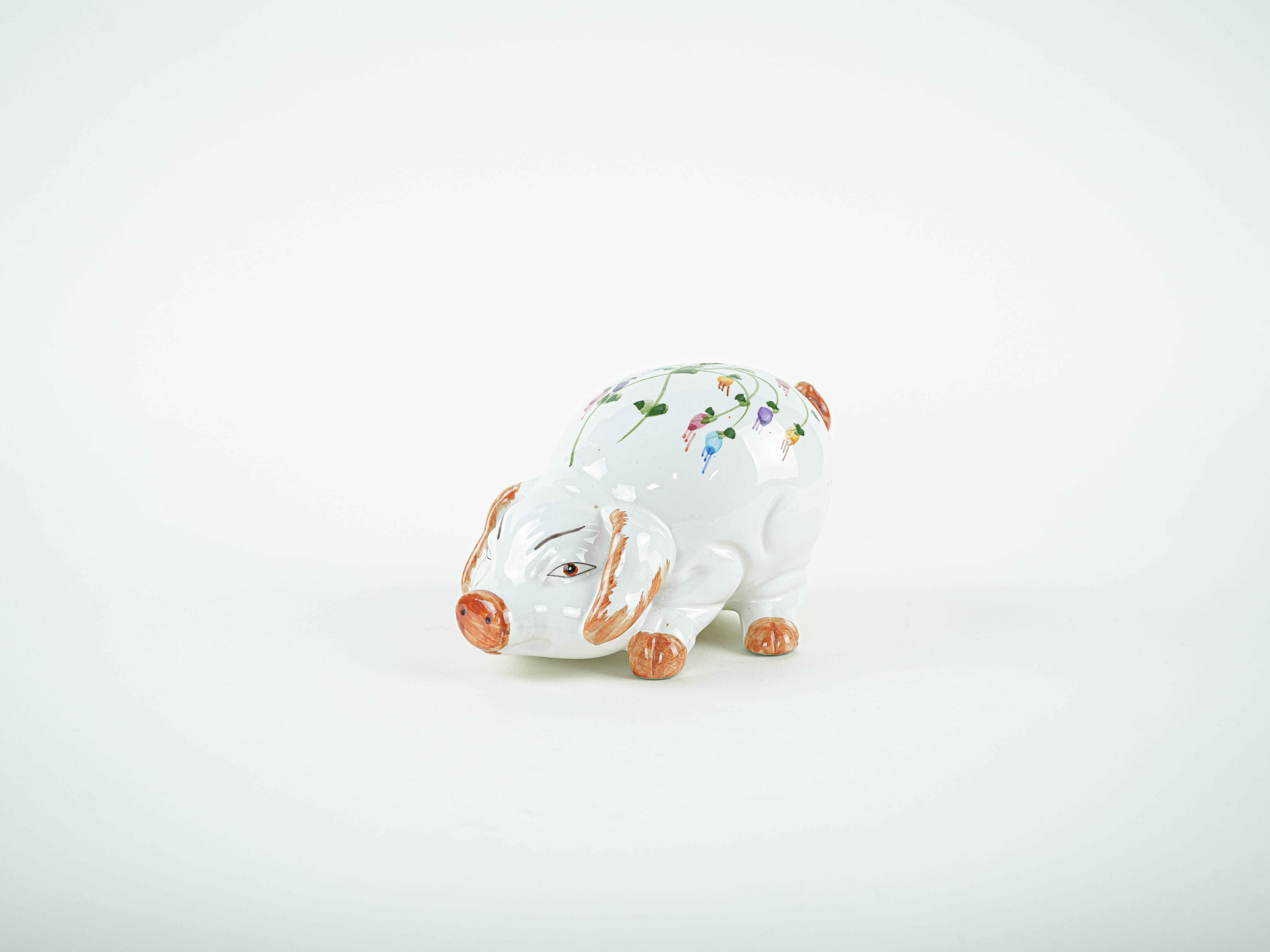 Keramik-Sparschwein 1970er Jahre
