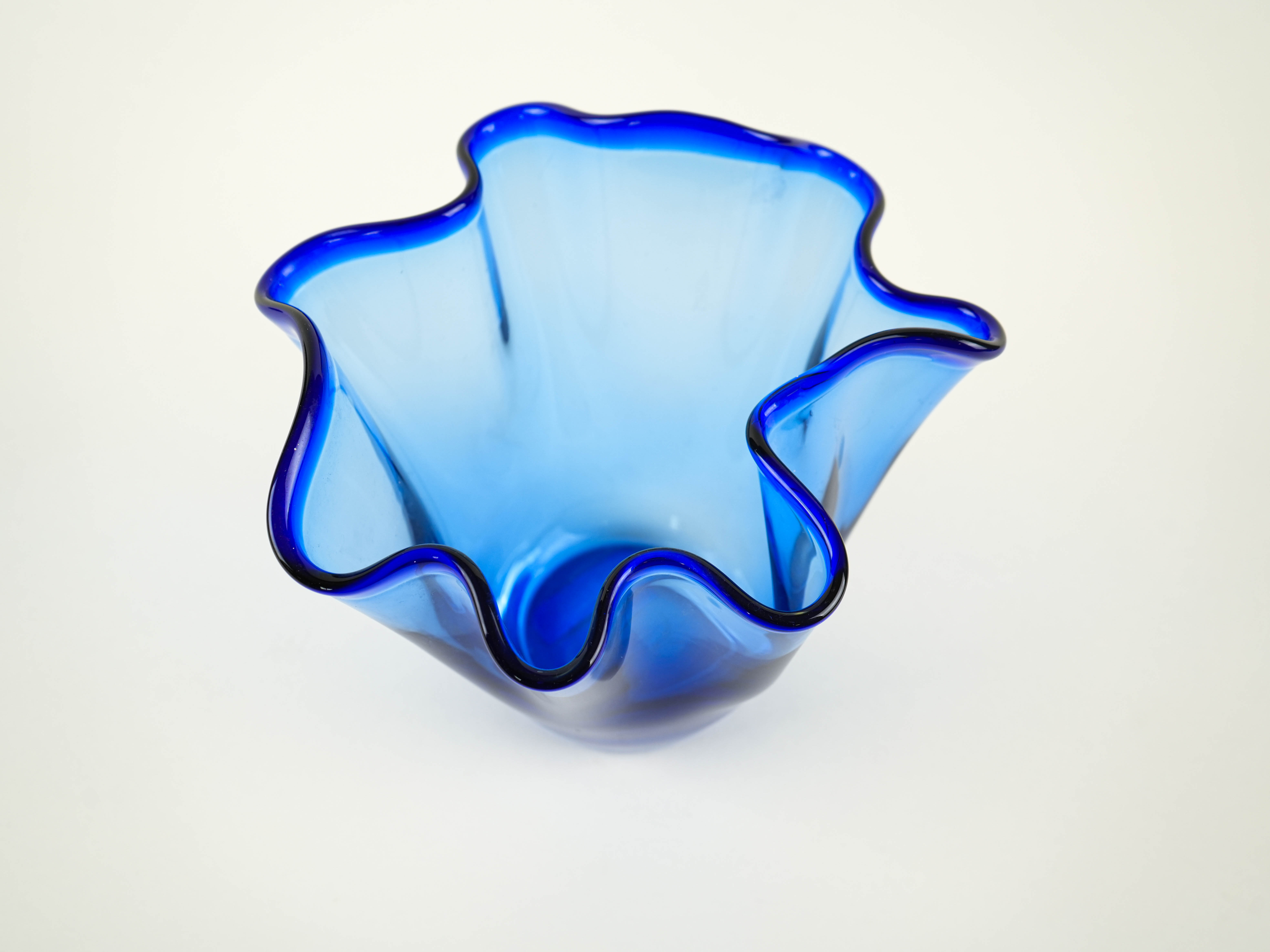 Tulip Vase Cobalt Blue 1970s