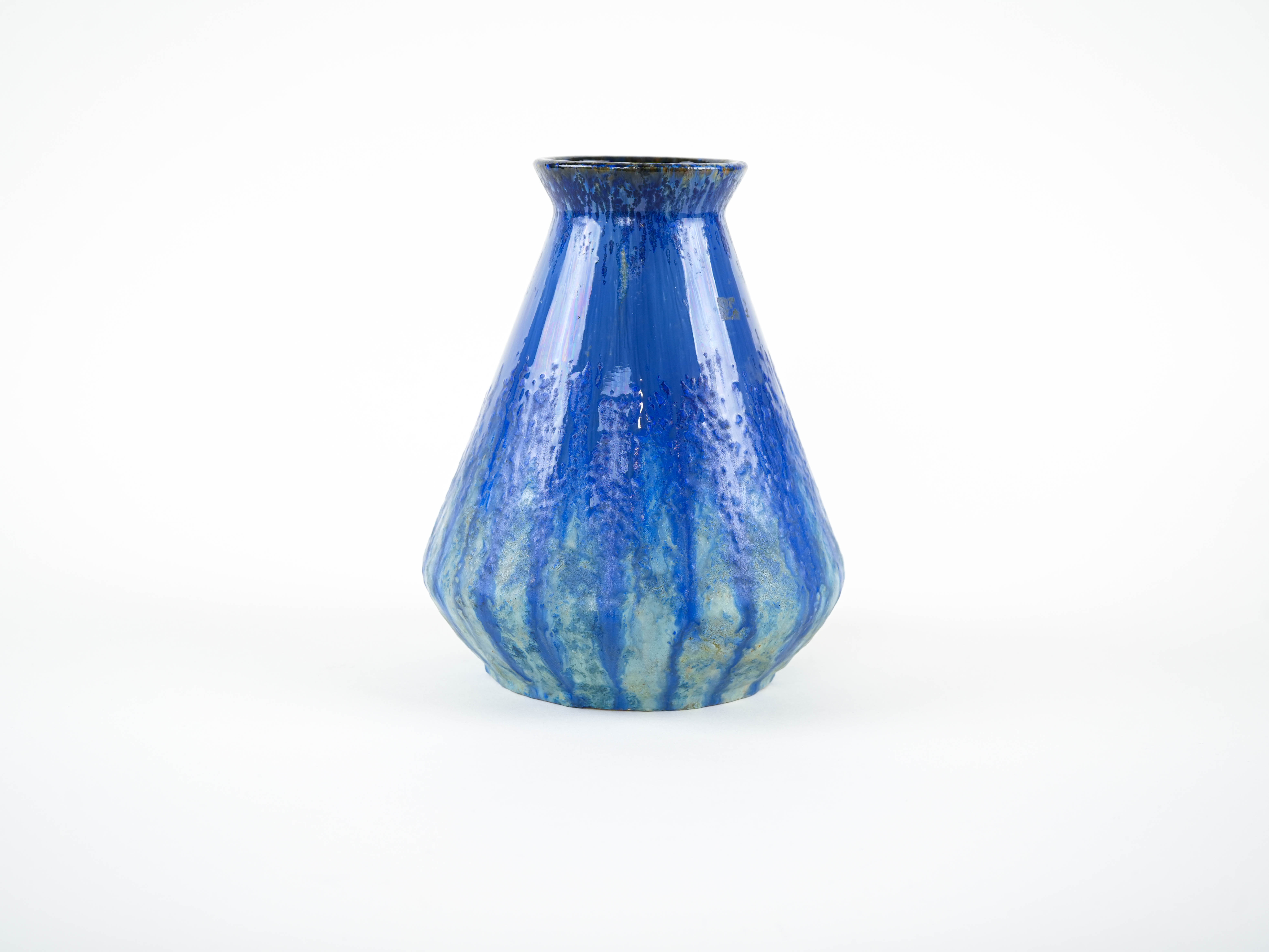 Ceramic Vase Blue 1960s