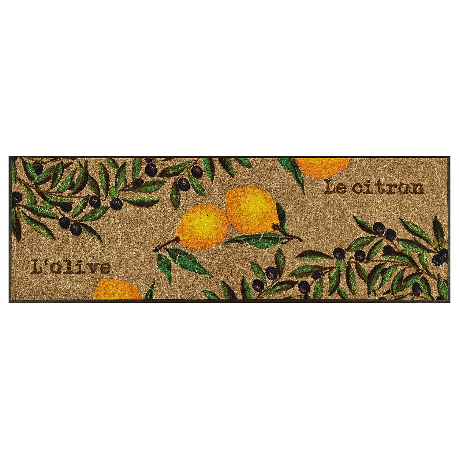 Fuß & Sauberlaufmatte Le Citron Nitrilgummi Beige Gelb