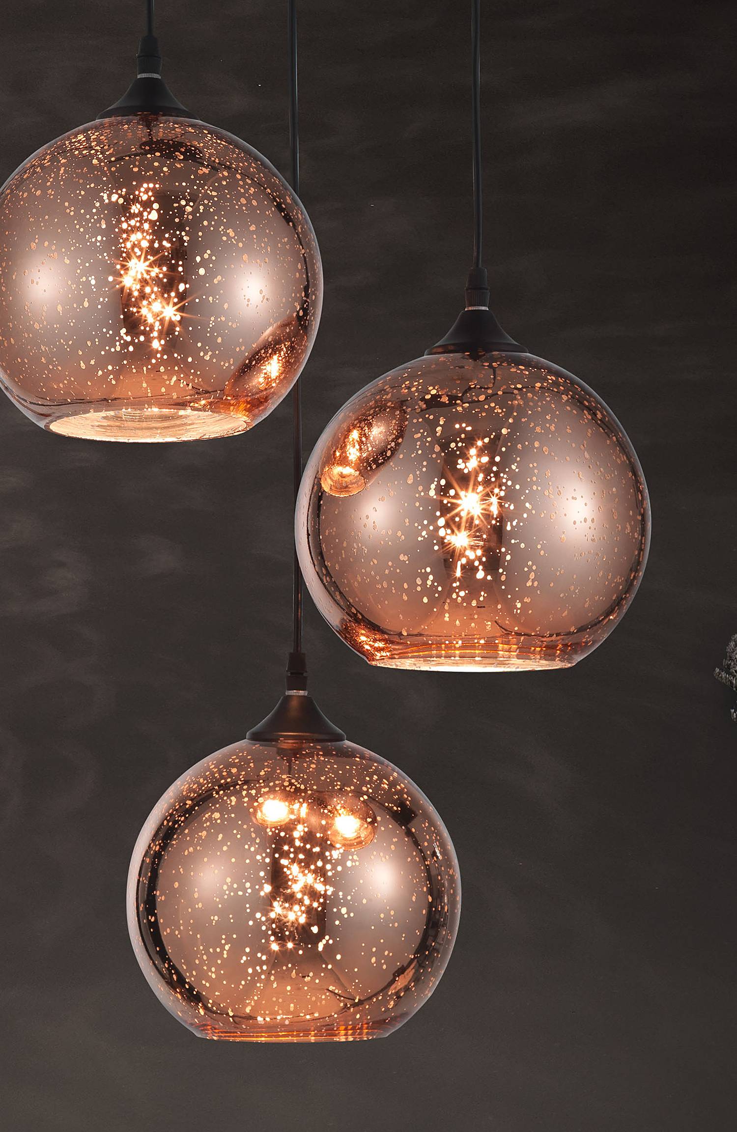 3-Light Blaze Pendant Lamp Aluminum