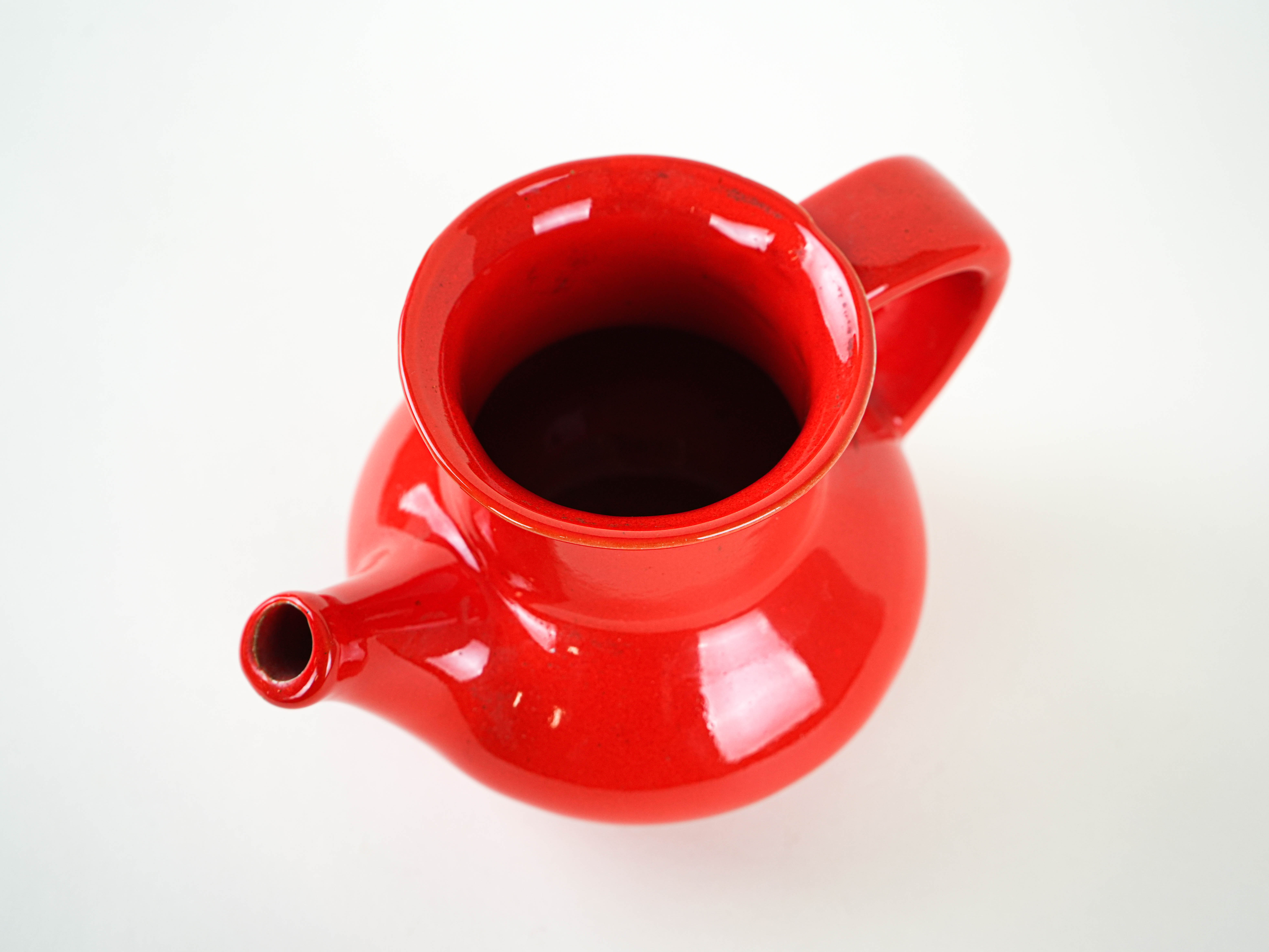 Pitcher Ceramic Red 1960s