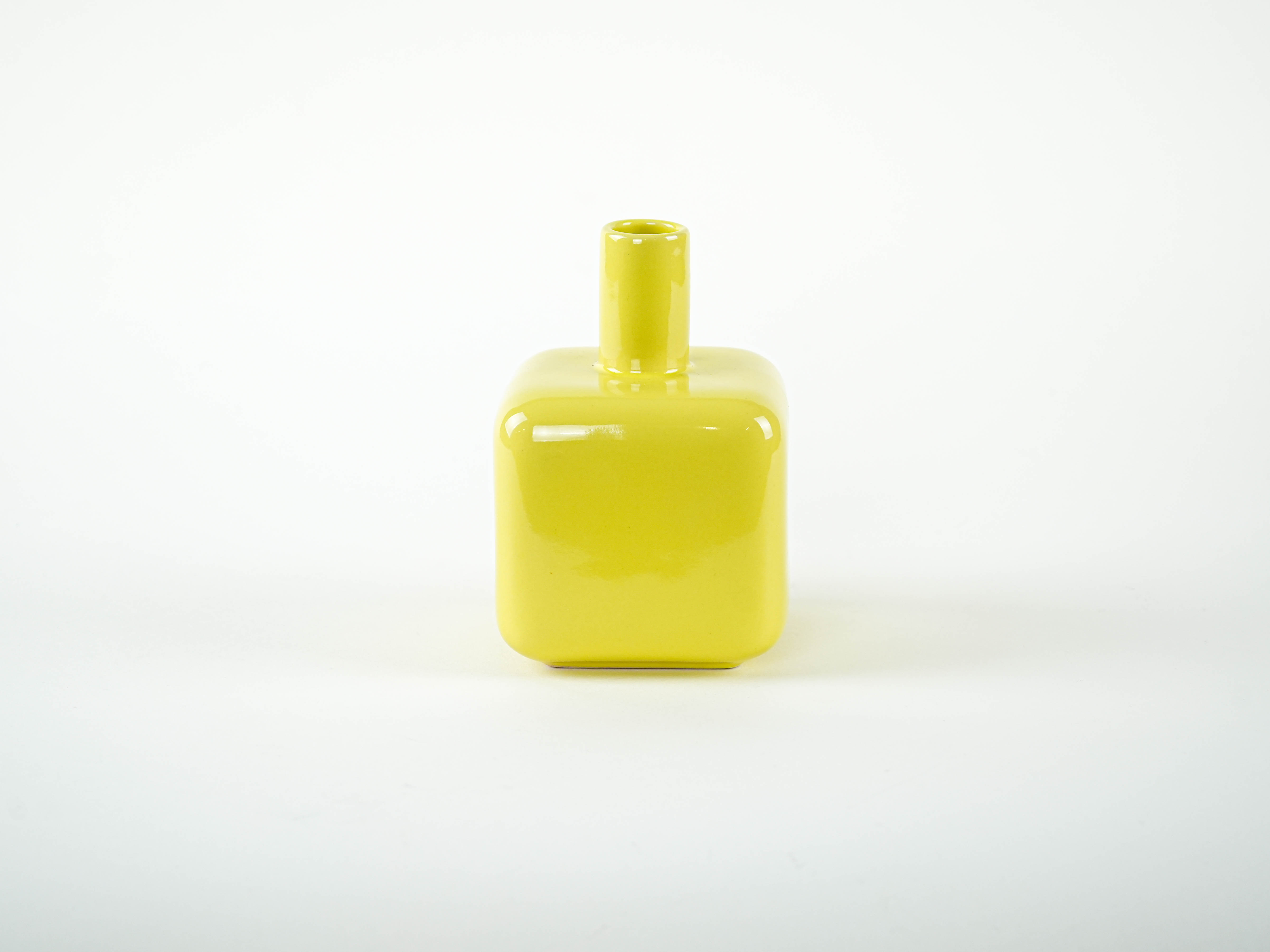 ASA Selection Decorative Vase Ceramic Yellow 1990s