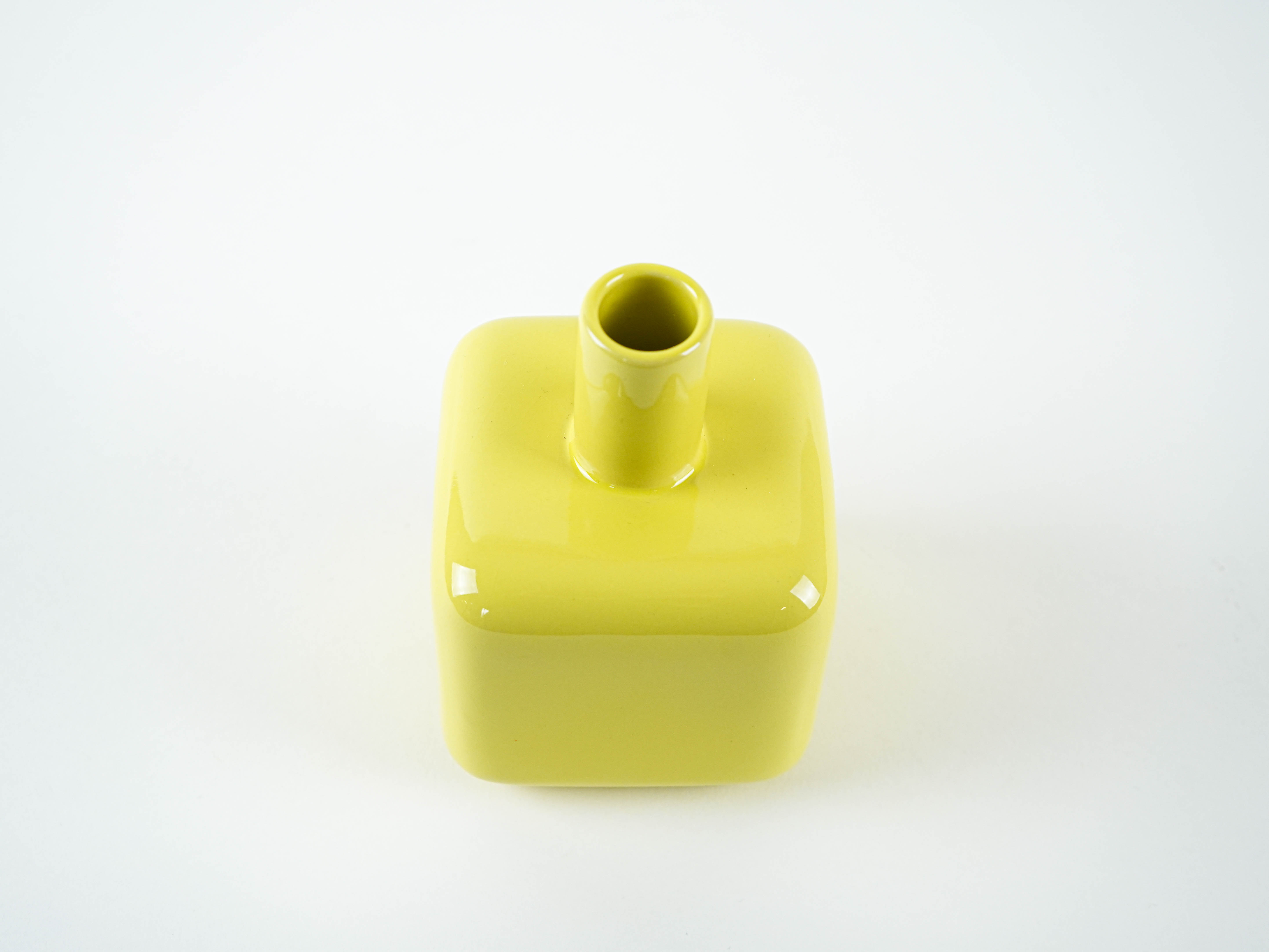 ASA Selection Decorative Vase Ceramic Yellow 1990s