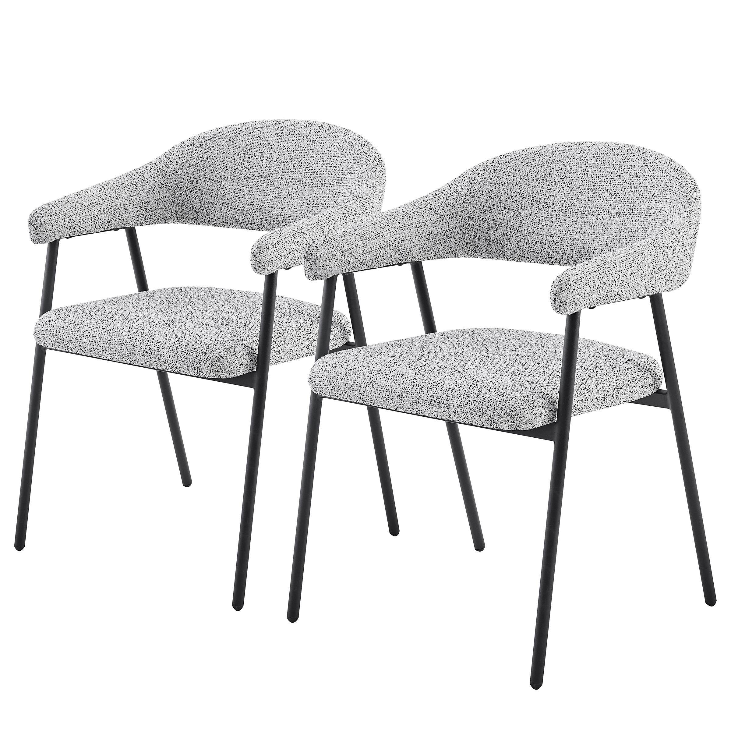 SHEEDO Armchair Set of 2 Grey