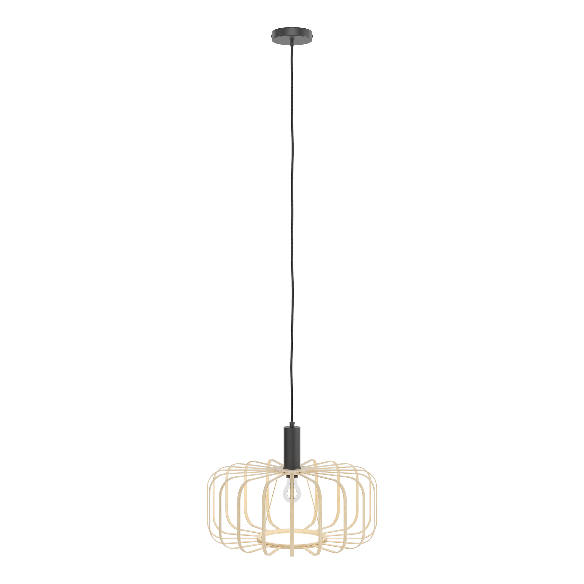ZESTA Pendant Light 1-Light Bamboo Iron