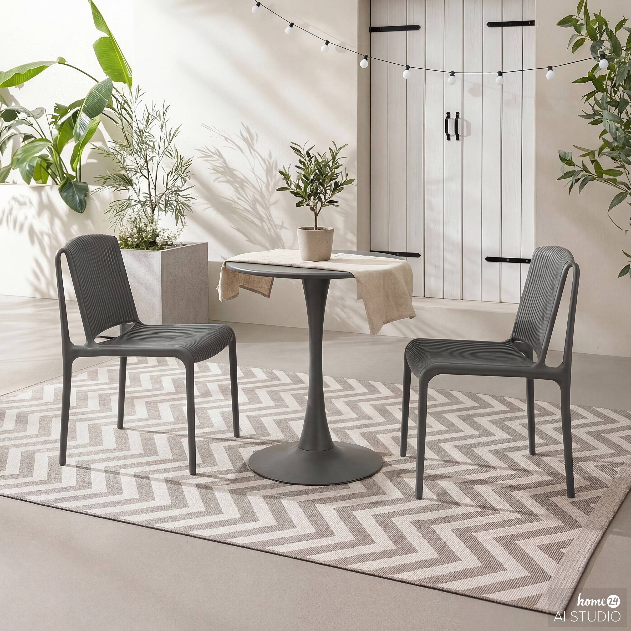 Vireo Garden Table Steel Anthracite
