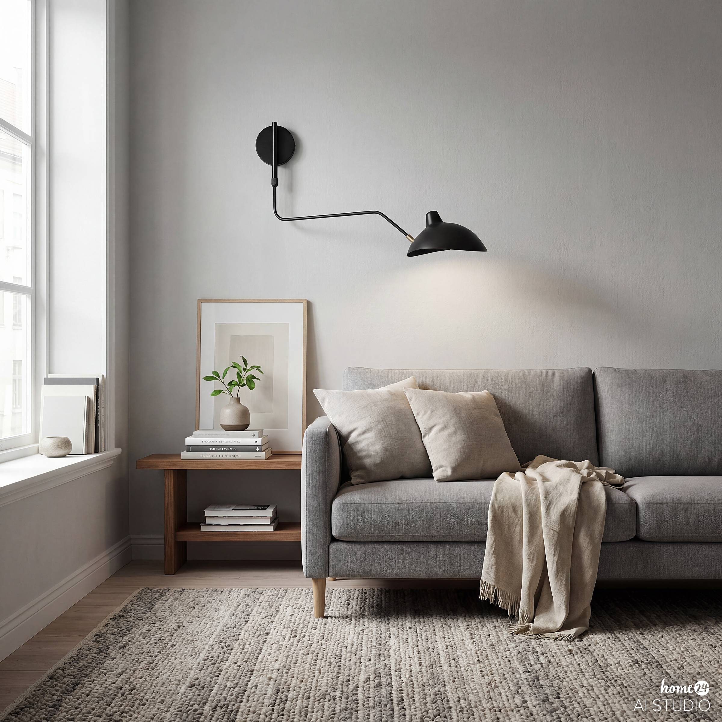 LENIX Wall Lamp 1-Light Iron