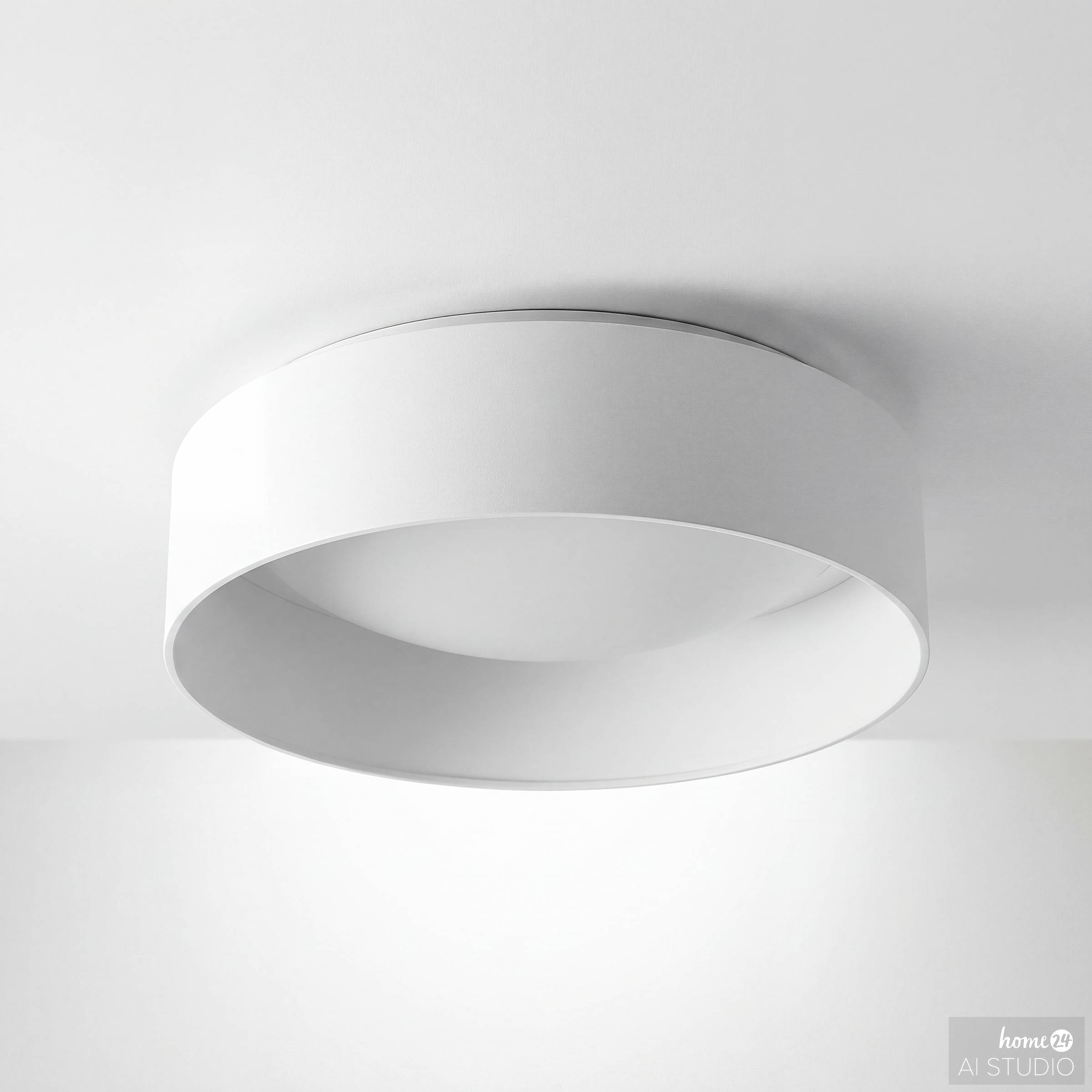 JOULO Ceiling Light 1-Light Iron Textile White