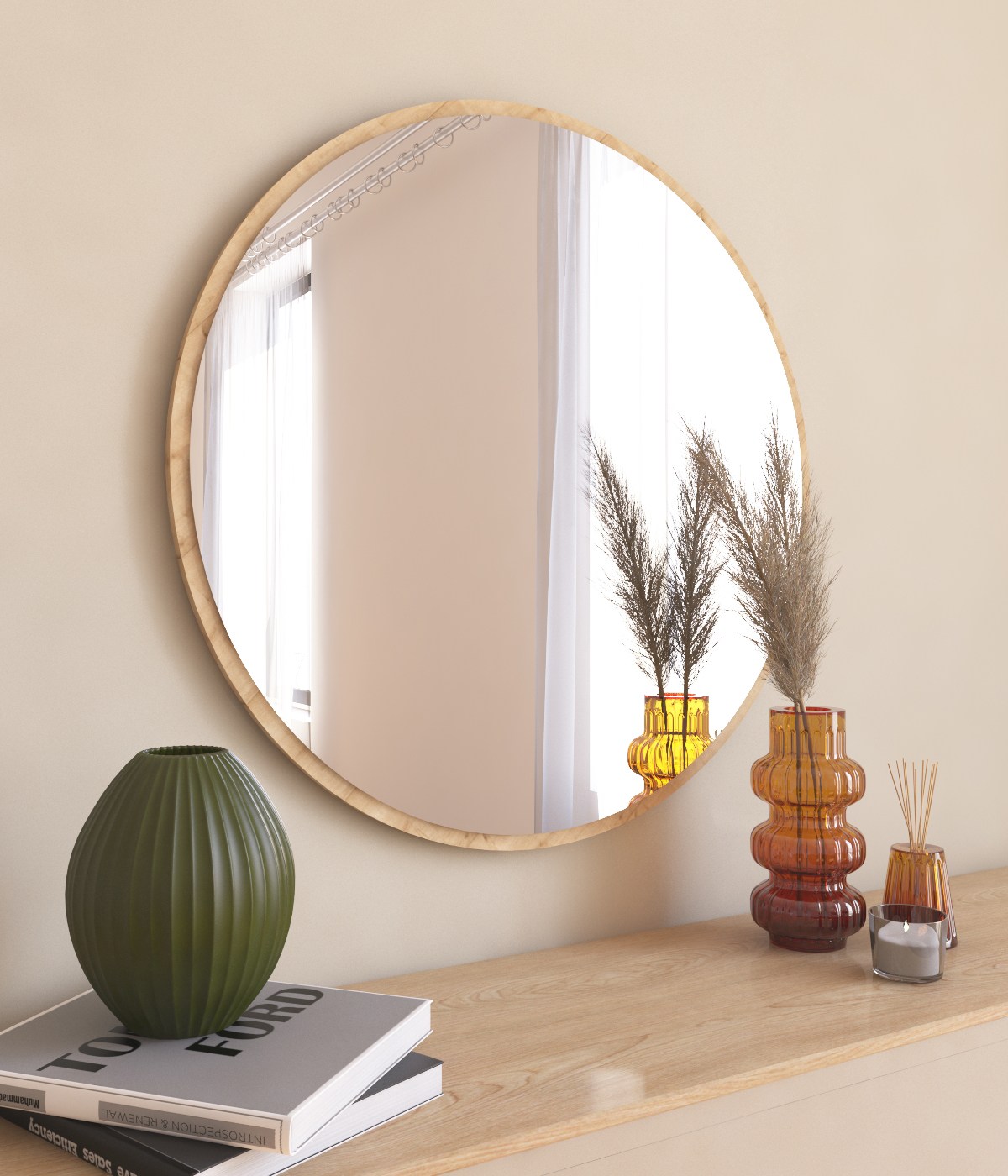 Ozze Mirror Nature Ø60cm