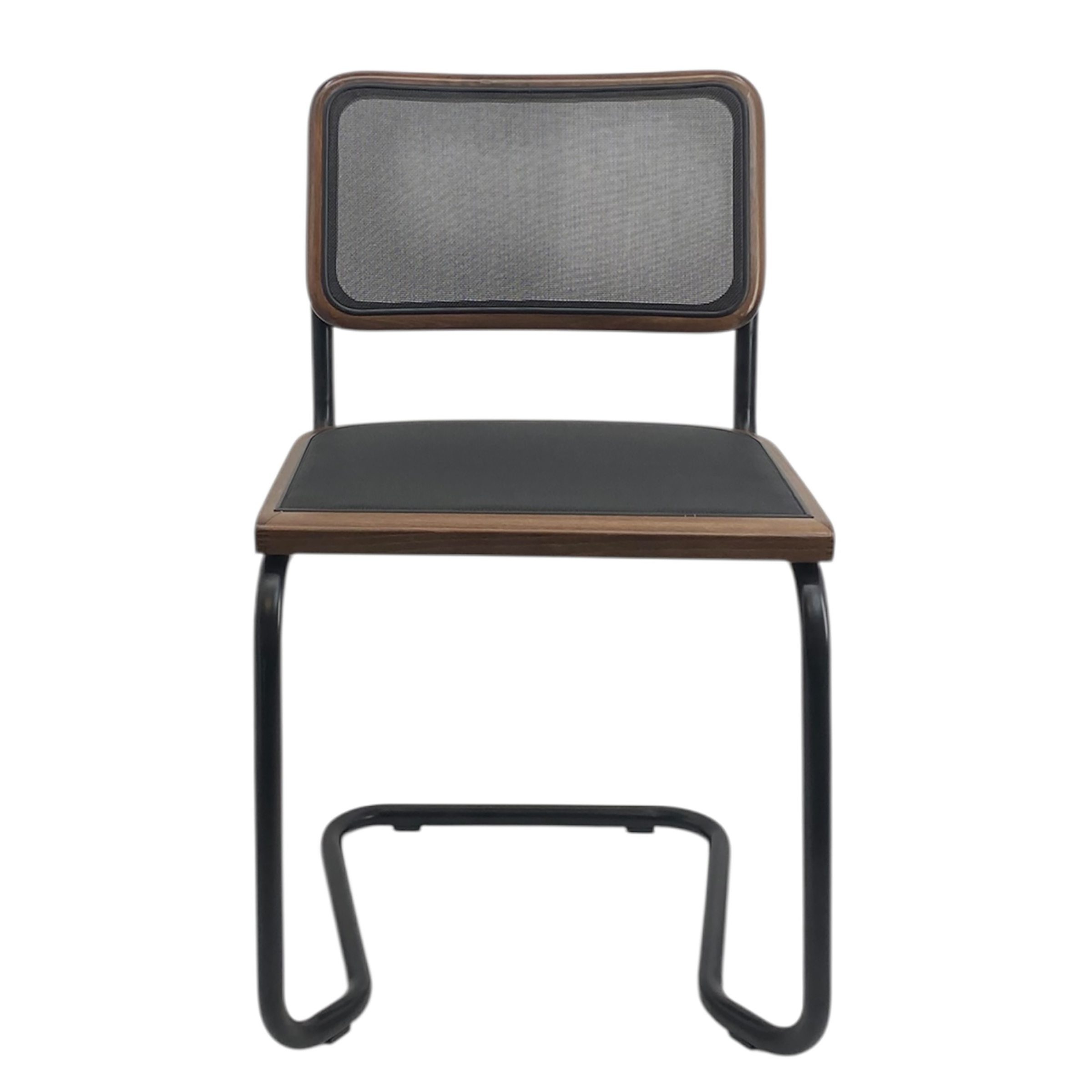 HOLM Cantilever Chair Set of 2 Beech Dark Brown Black