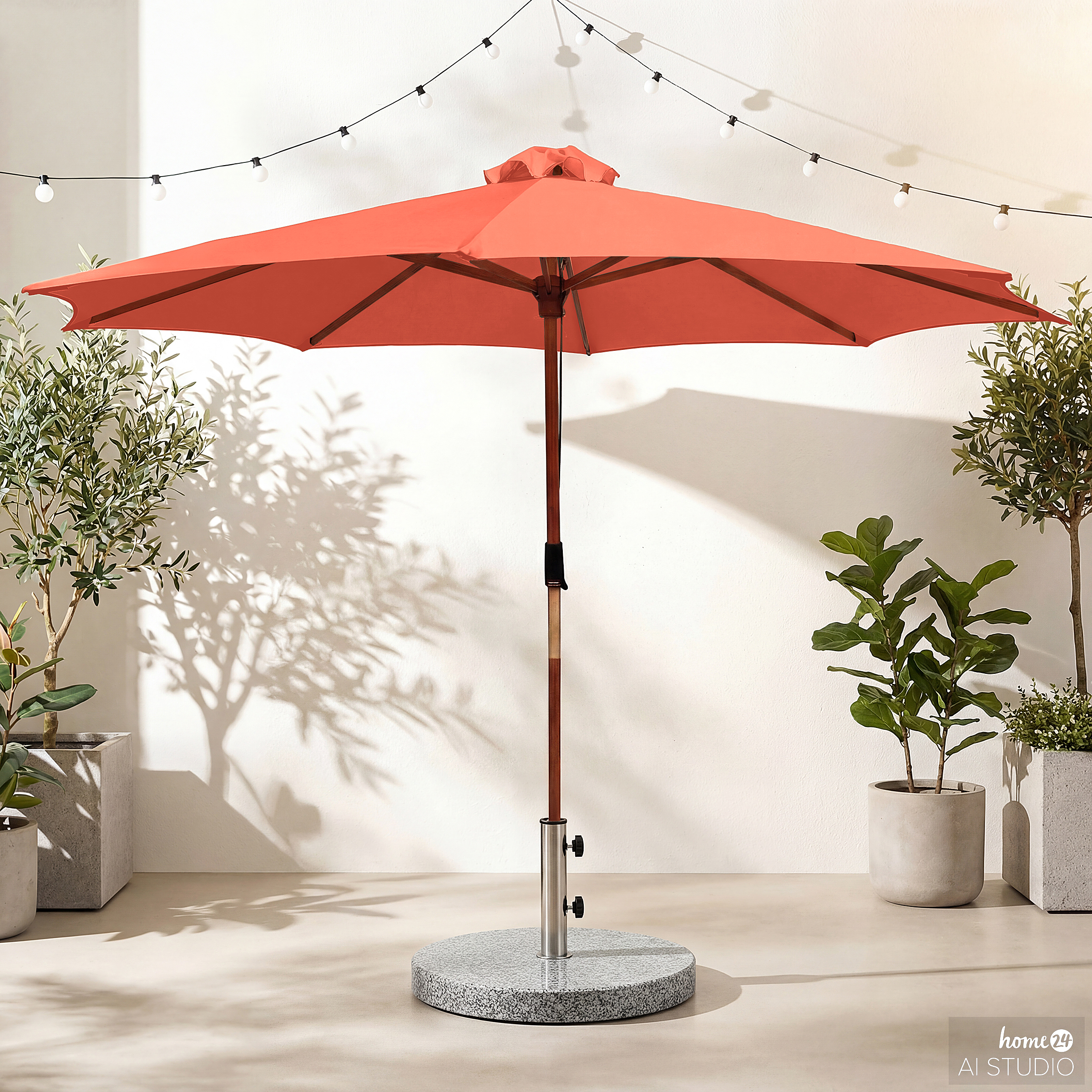 Sombrilla Parasol Eucalyptus Solid Terracotta