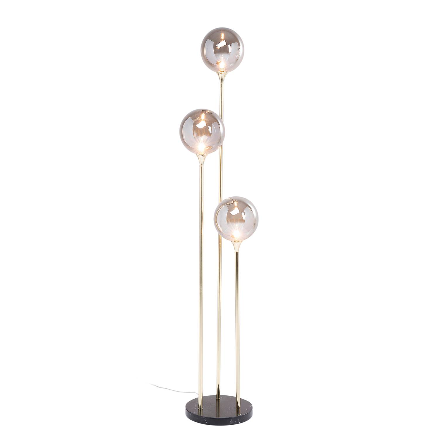 Al Capone Floor Lamp 3-Light Glass Steel