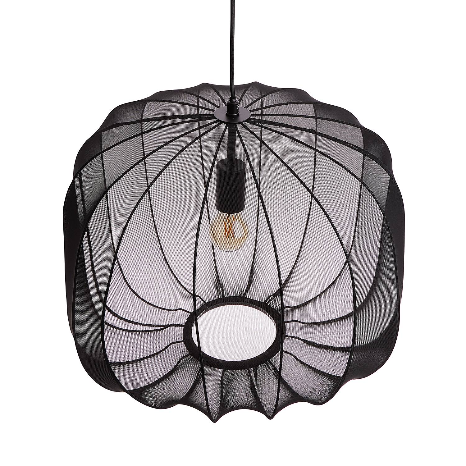 AMAL Hängeleuchte 1-Flammig Eisen Schwarz 50 cm