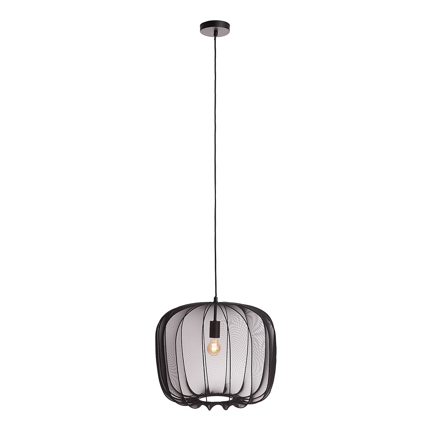 AMAL Hängeleuchte 1-Flammig Eisen Schwarz 50 cm