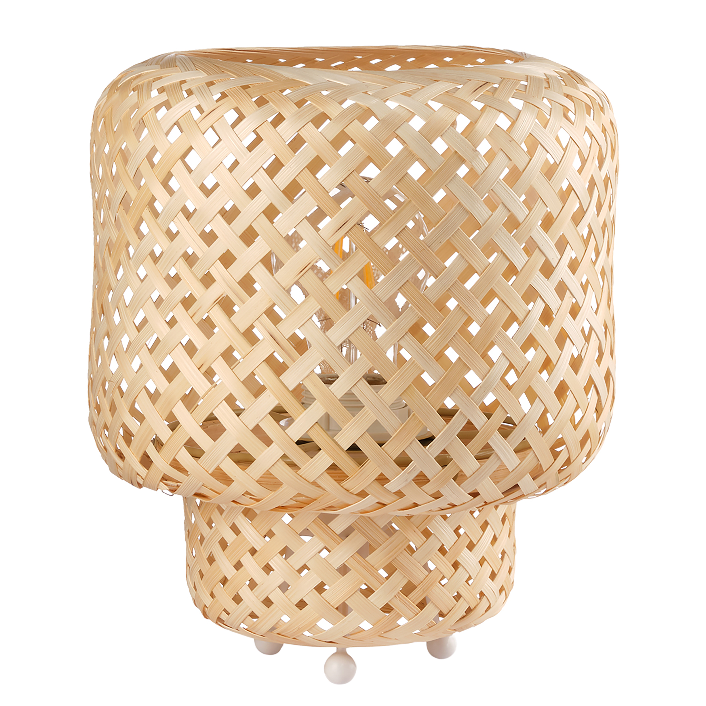 Bamboo Table Lamp 1-Light Bamboo Iron