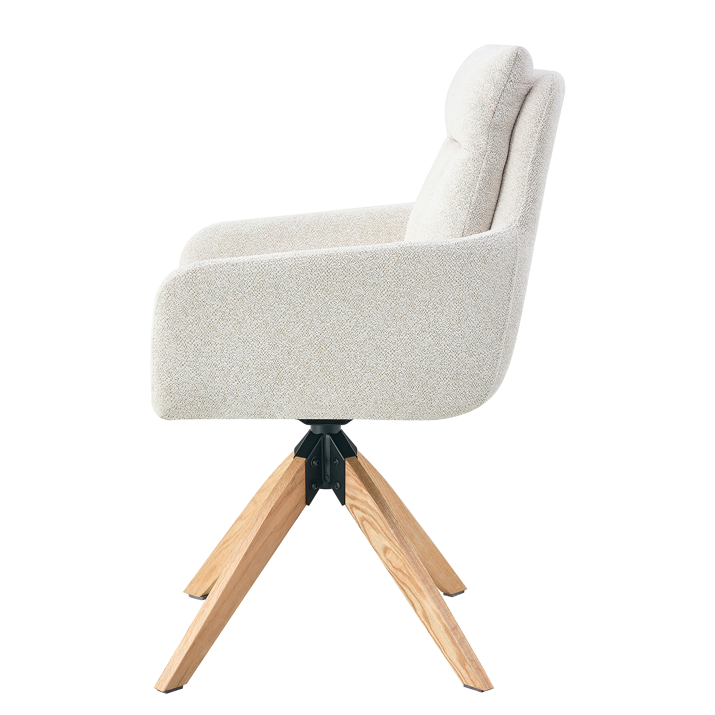 LOVIK Armchair Set of 2 Cream White