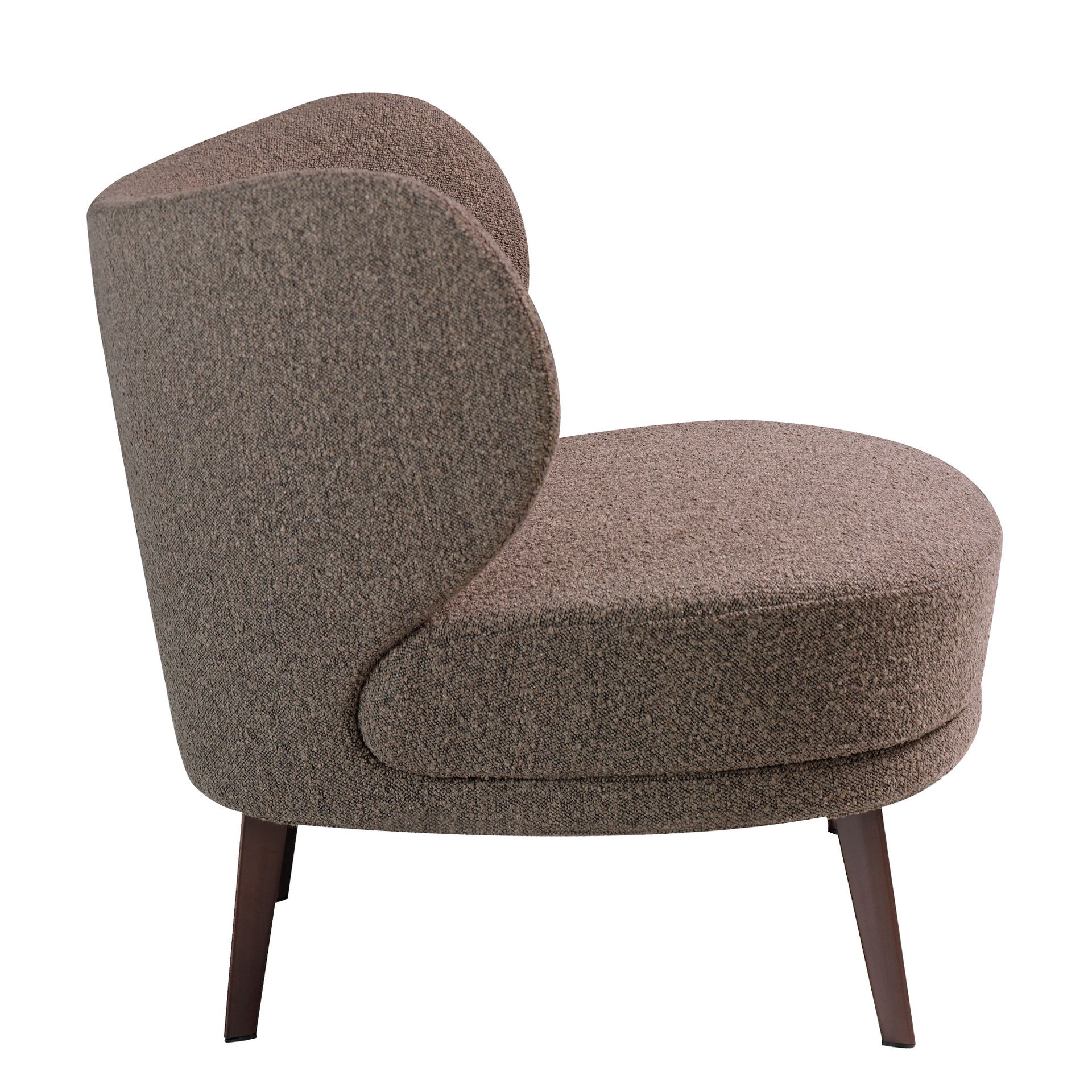 Fabric Armchair Brown 5079