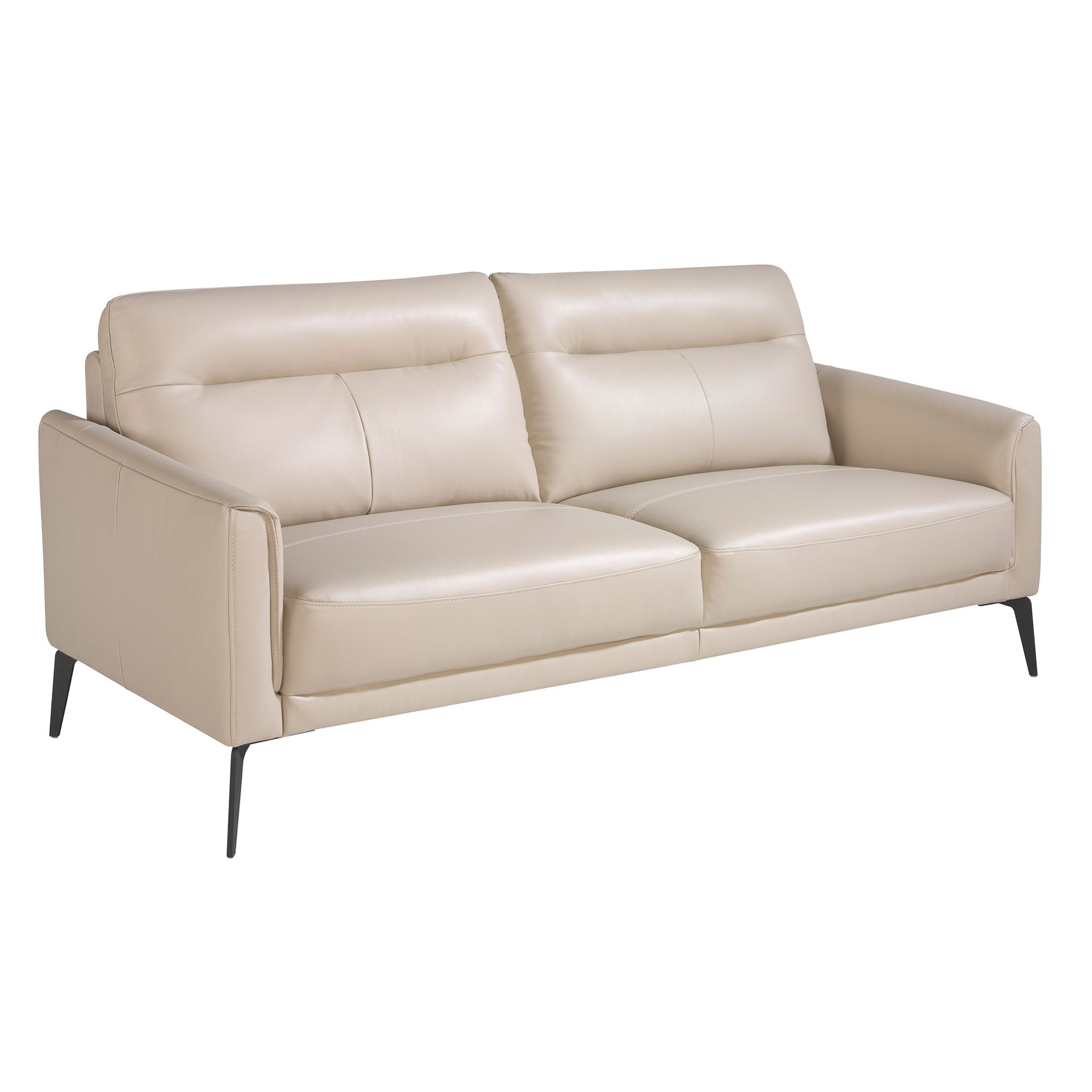 3-Sitzer-Sofa Leder Taupegrau 6138