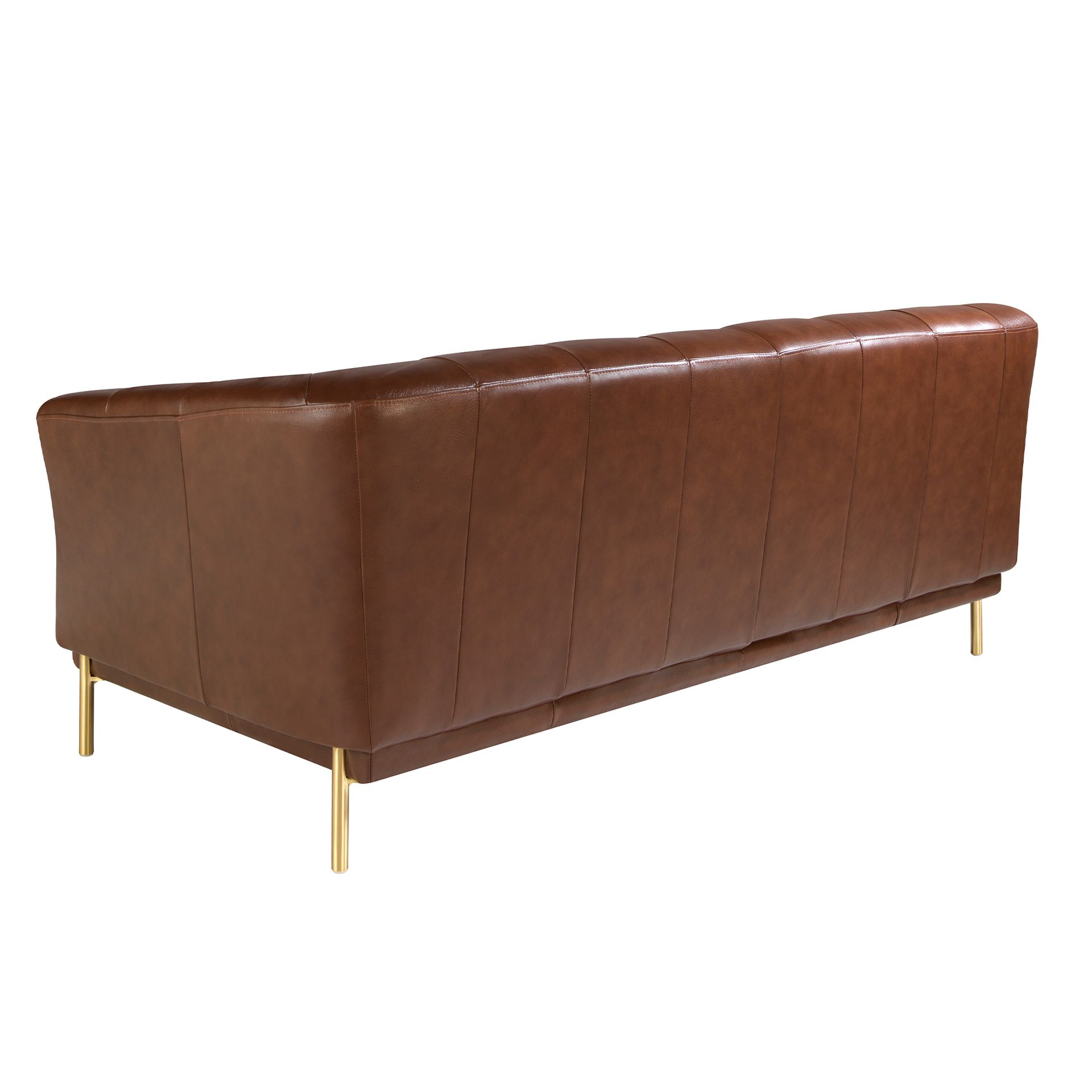 Chester 2-Sitzer Sofa Leder Cognac-Braun 6139