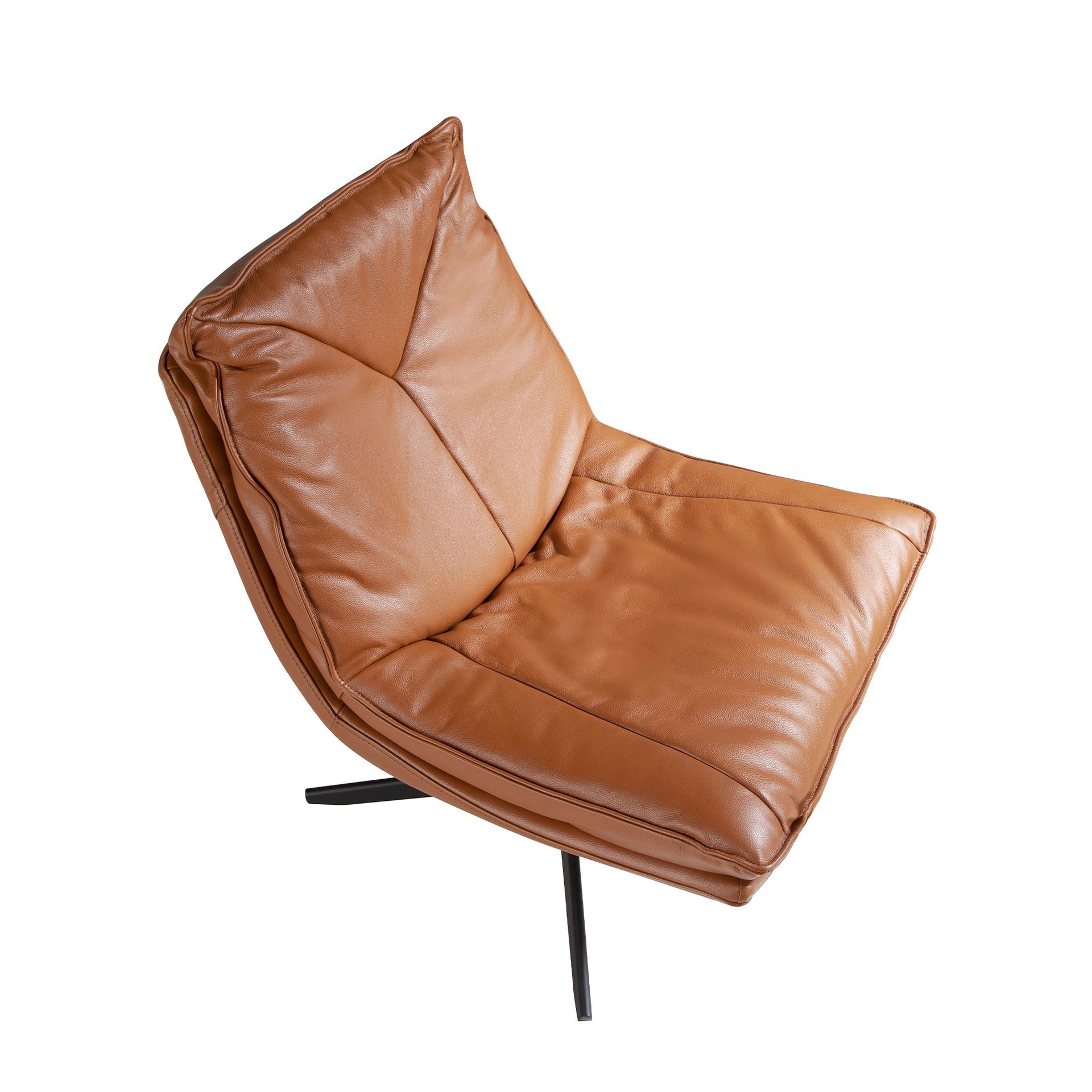 Leder-Drehsessel Braun 5096