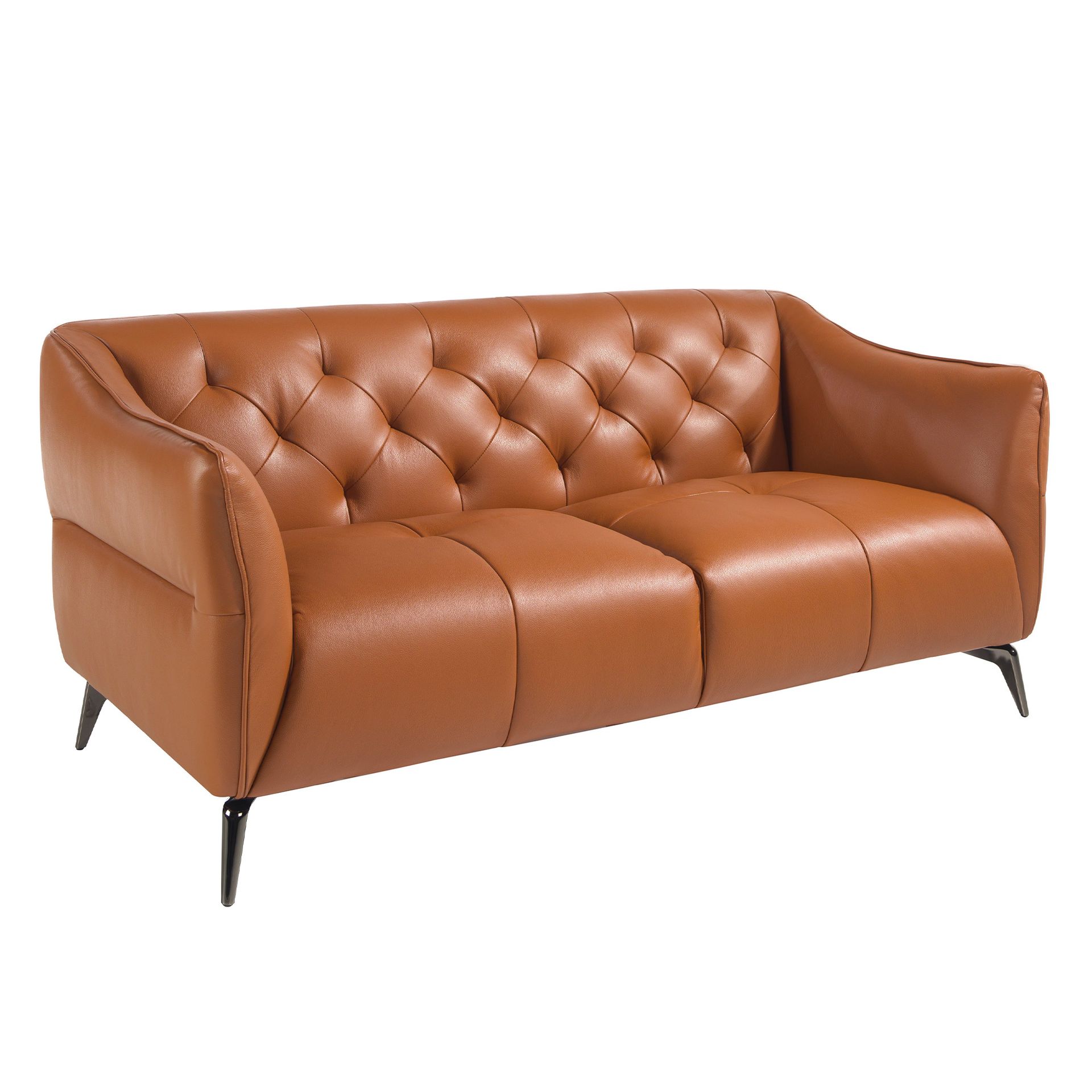 Chester 2-seater sofa leather brown 6168