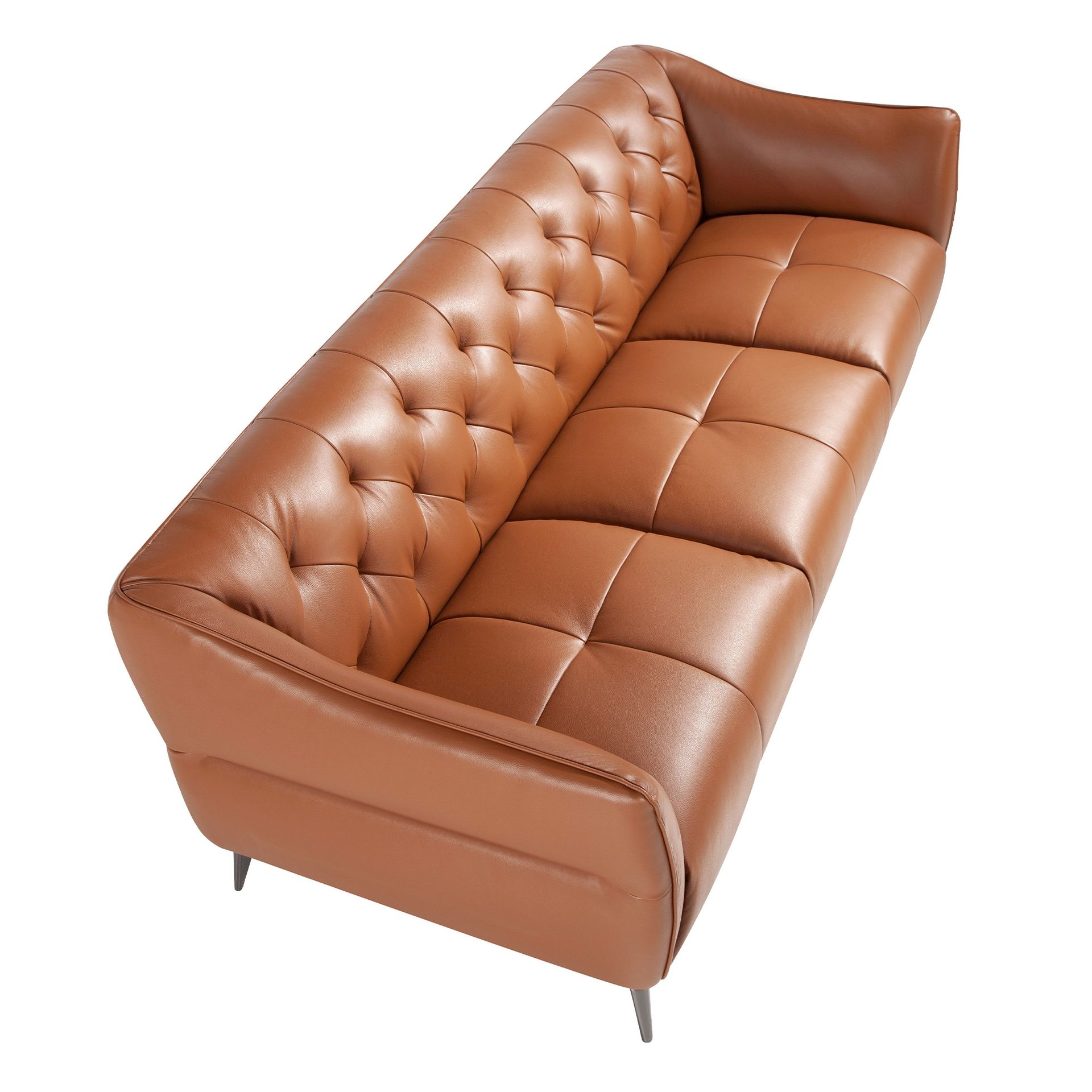 Chester 3-Seater Sofa Leather Brown 6169